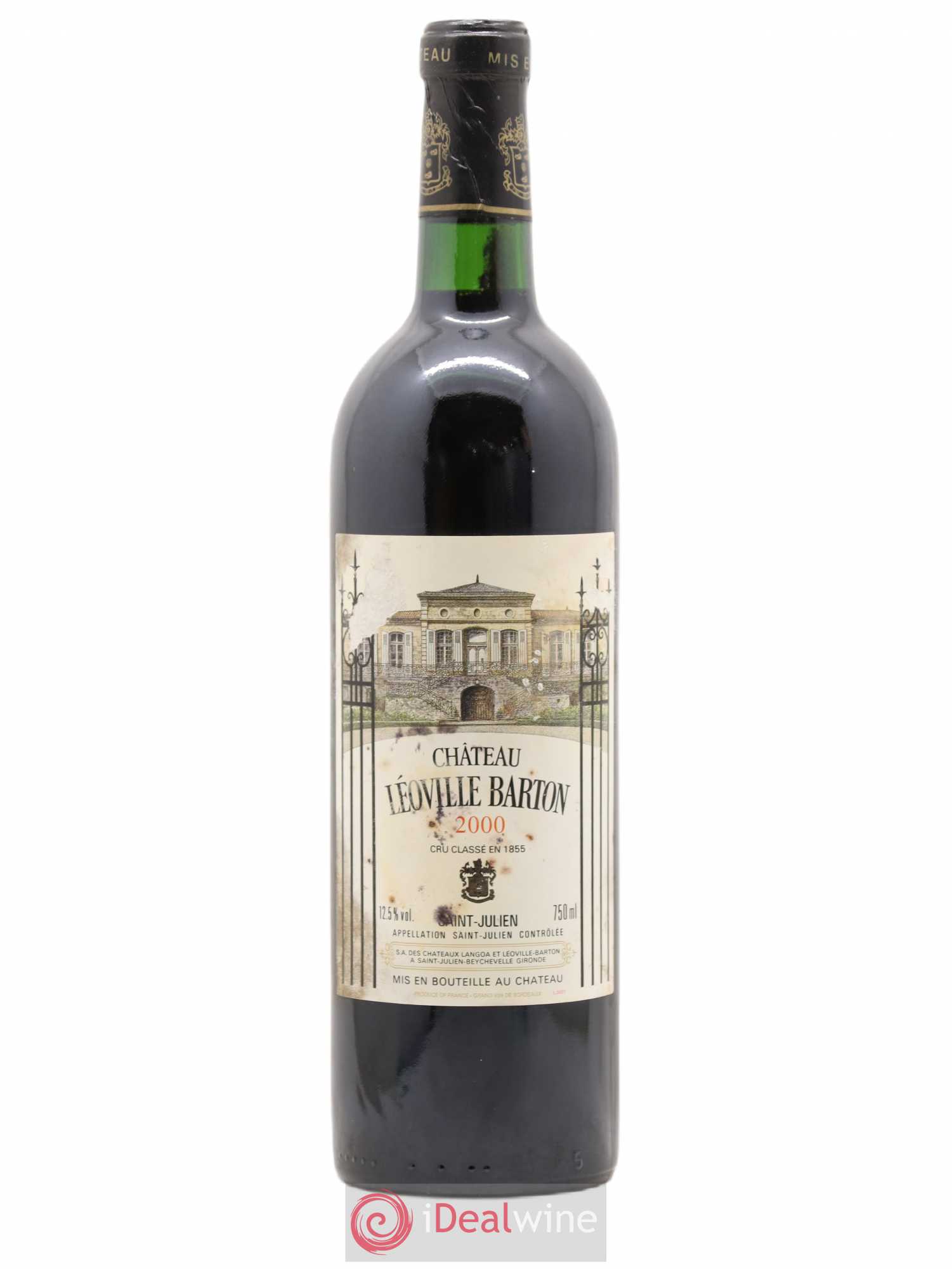 Château Léoville Barton 2ème Grand Cru Classé 2000 - Lot de 1 bouteille - 0