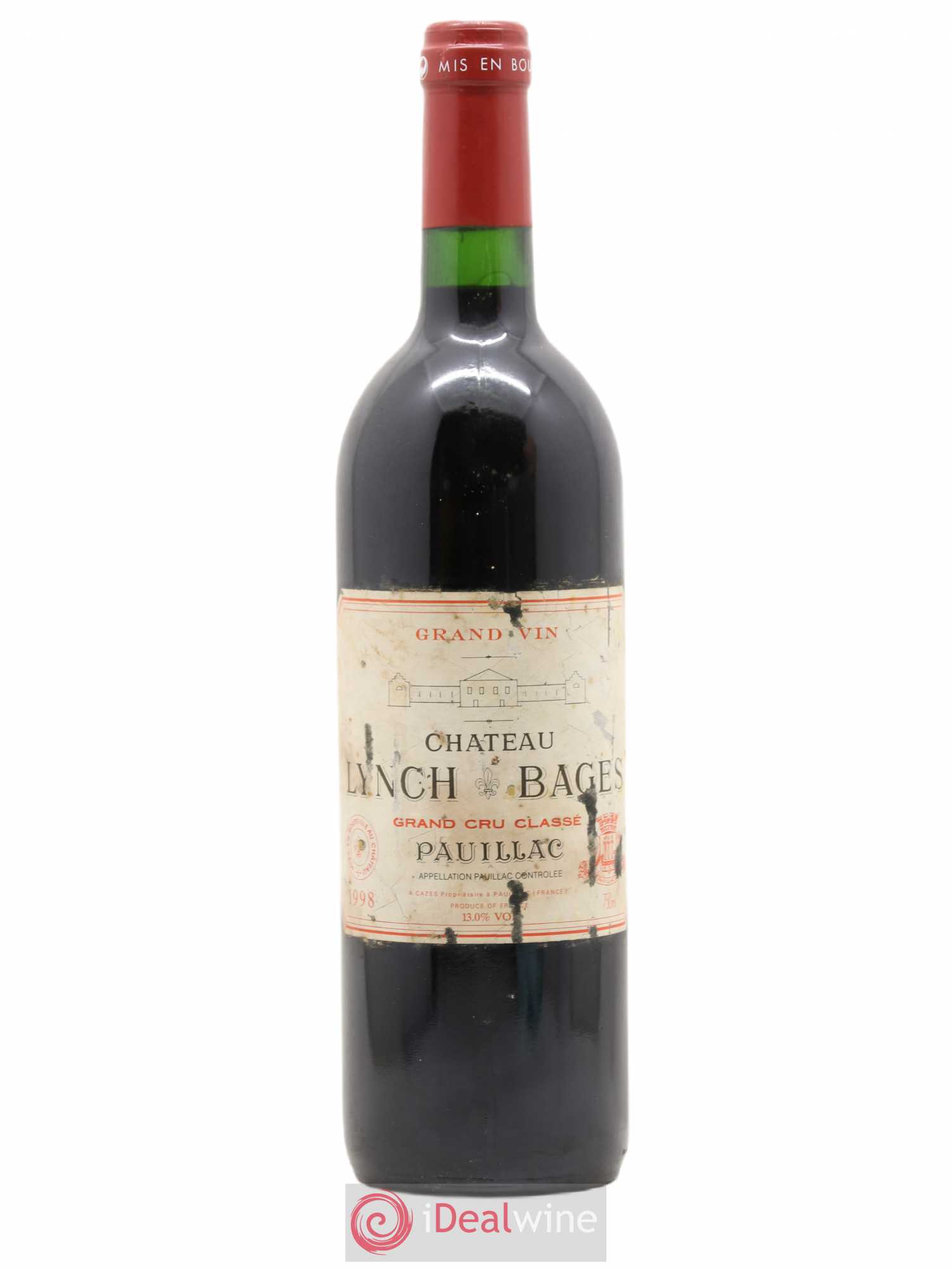 Château Lynch Bages 5ème Grand Cru Classé 1998 - Lot de 1 bouteille - 0