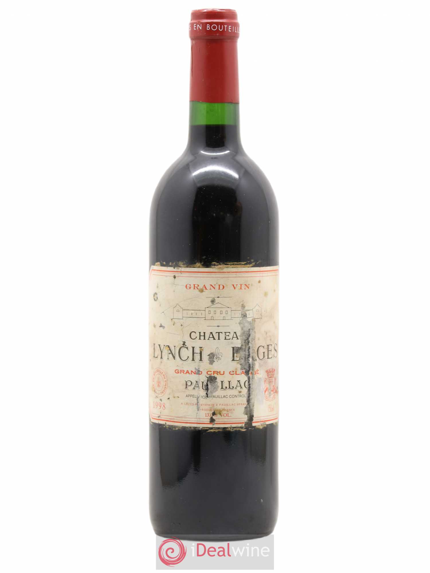Château Lynch Bages 5ème Grand Cru Classé 1998 - Lot de 1 bouteille - 0