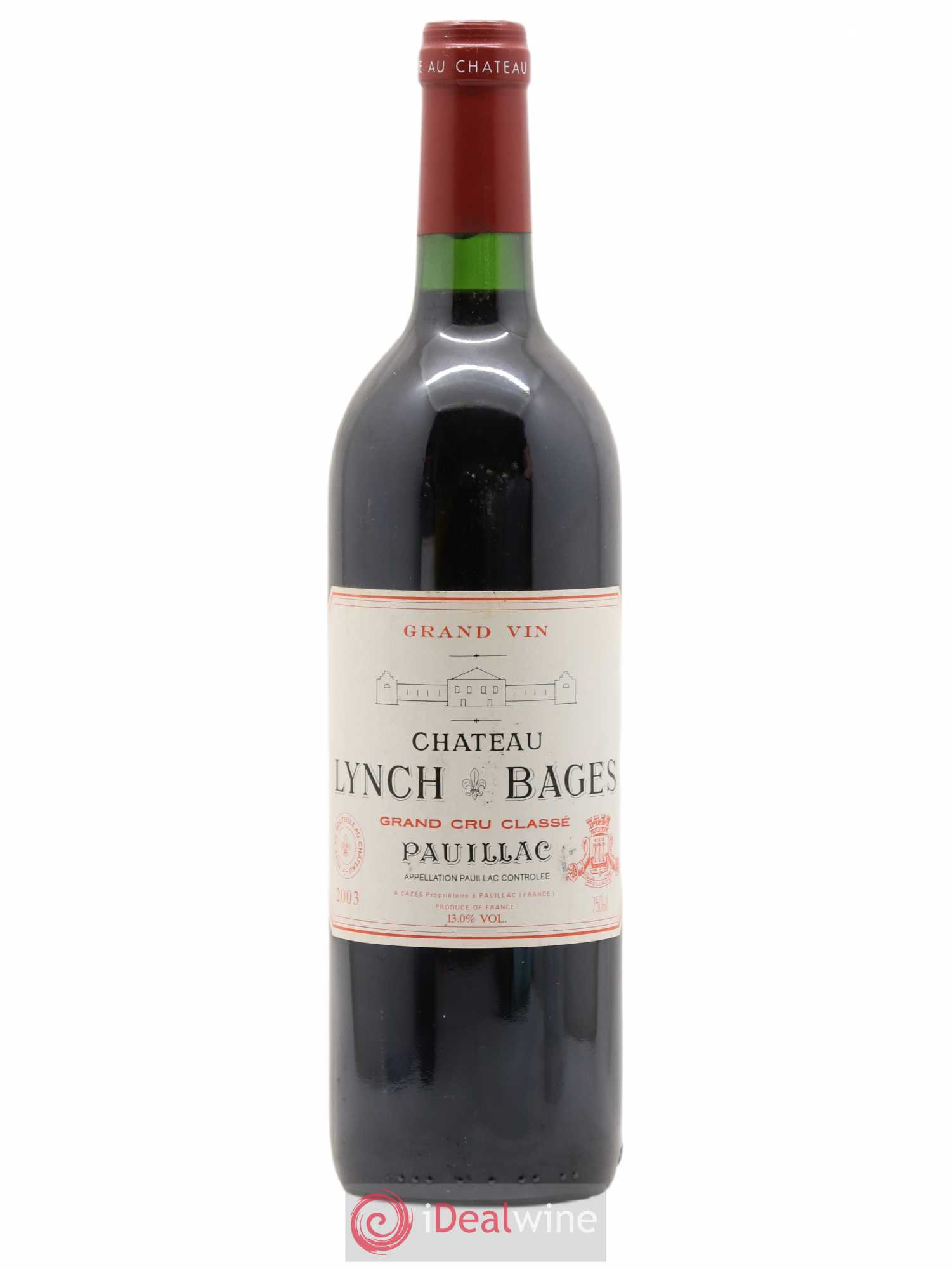 Château Lynch Bages 5ème Grand Cru Classé 2003 - Lot de 1 bouteille - 0