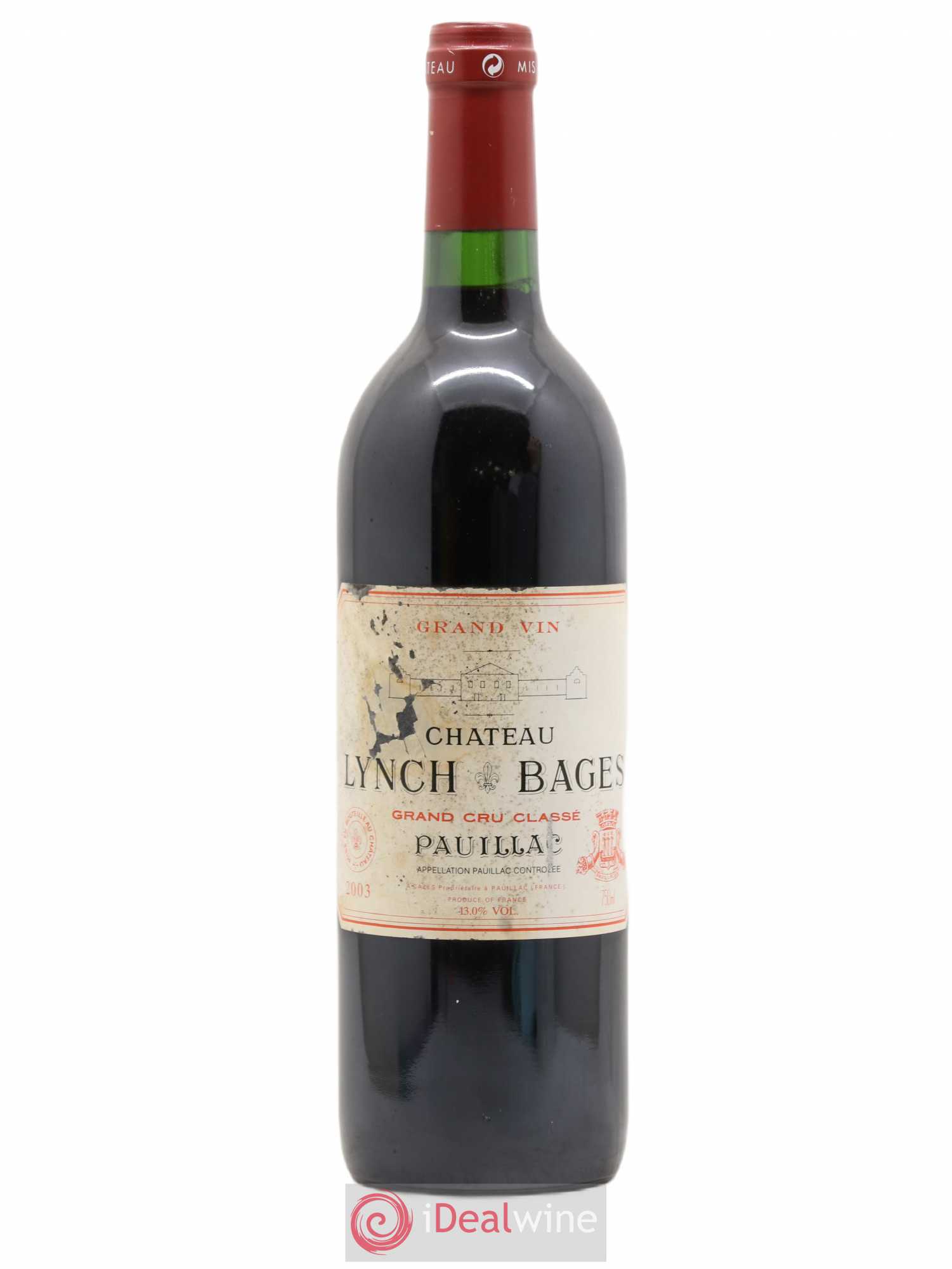 Château Lynch Bages 5ème Grand Cru Classé 2003 - Lot de 1 bouteille - 0