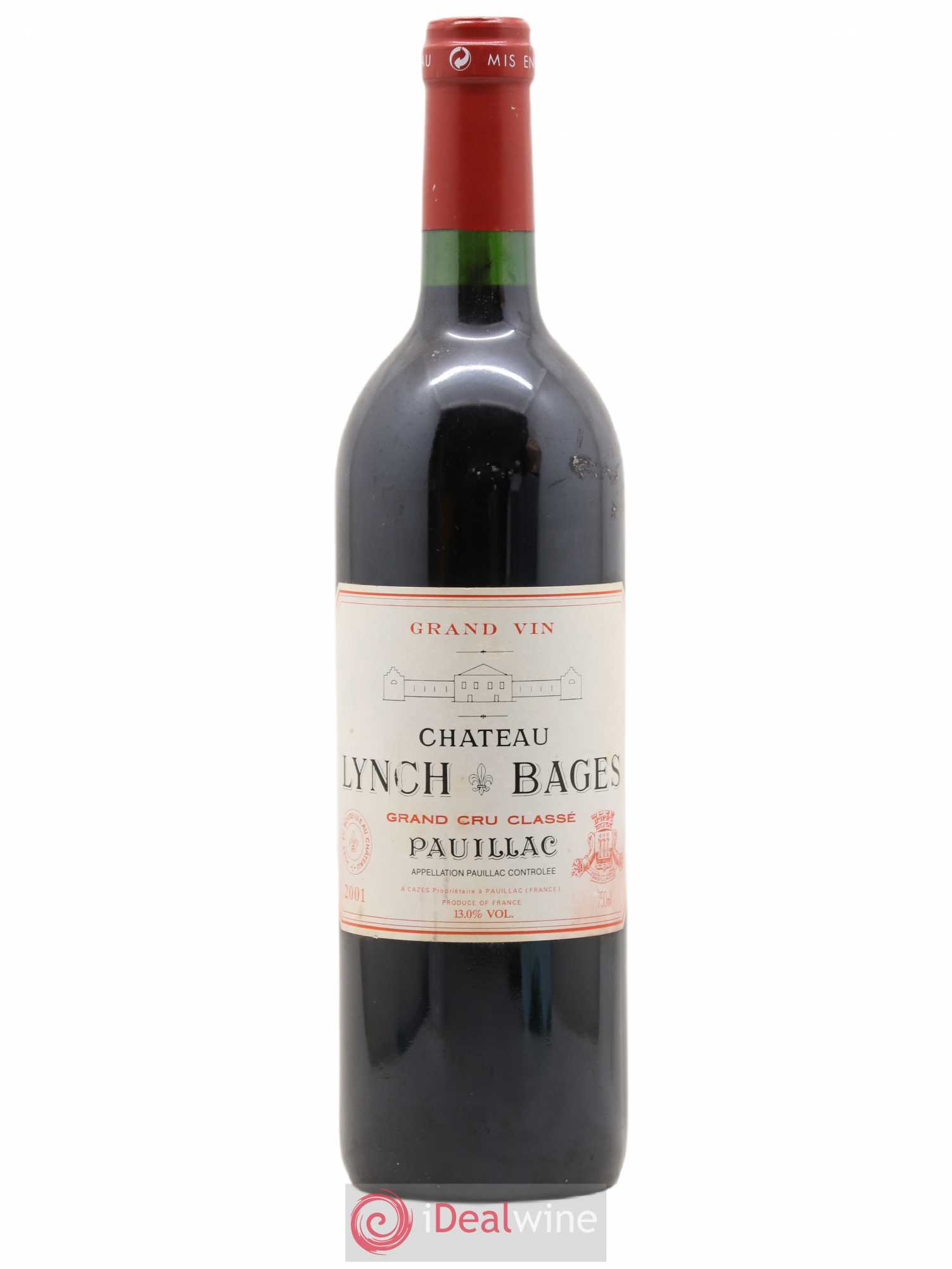 Château Lynch Bages 5ème Grand Cru Classé 2001 - Lot de 1 bouteille - 0