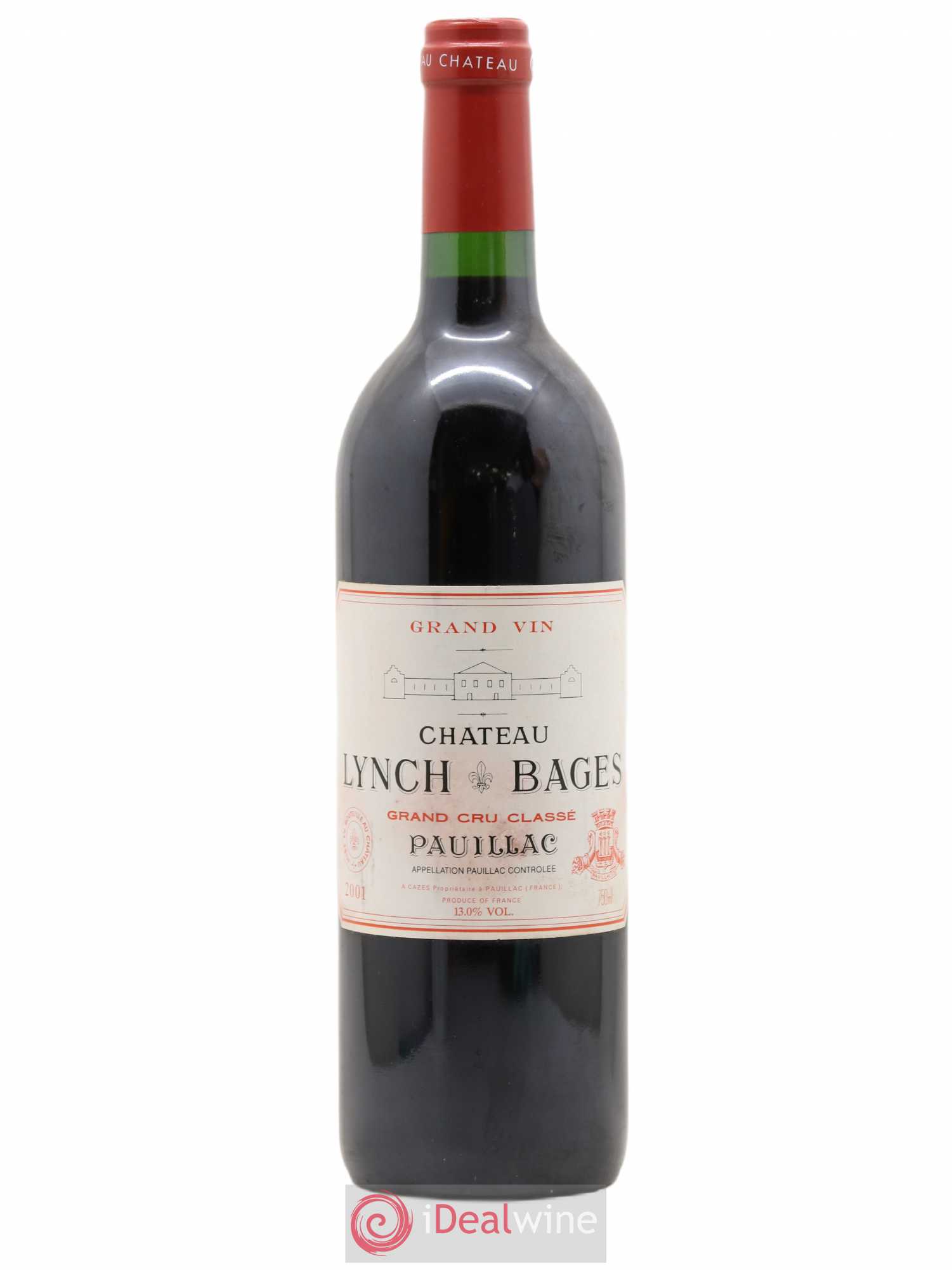 Château Lynch Bages 5ème Grand Cru Classé 2001 - Lot de 1 bouteille - 0