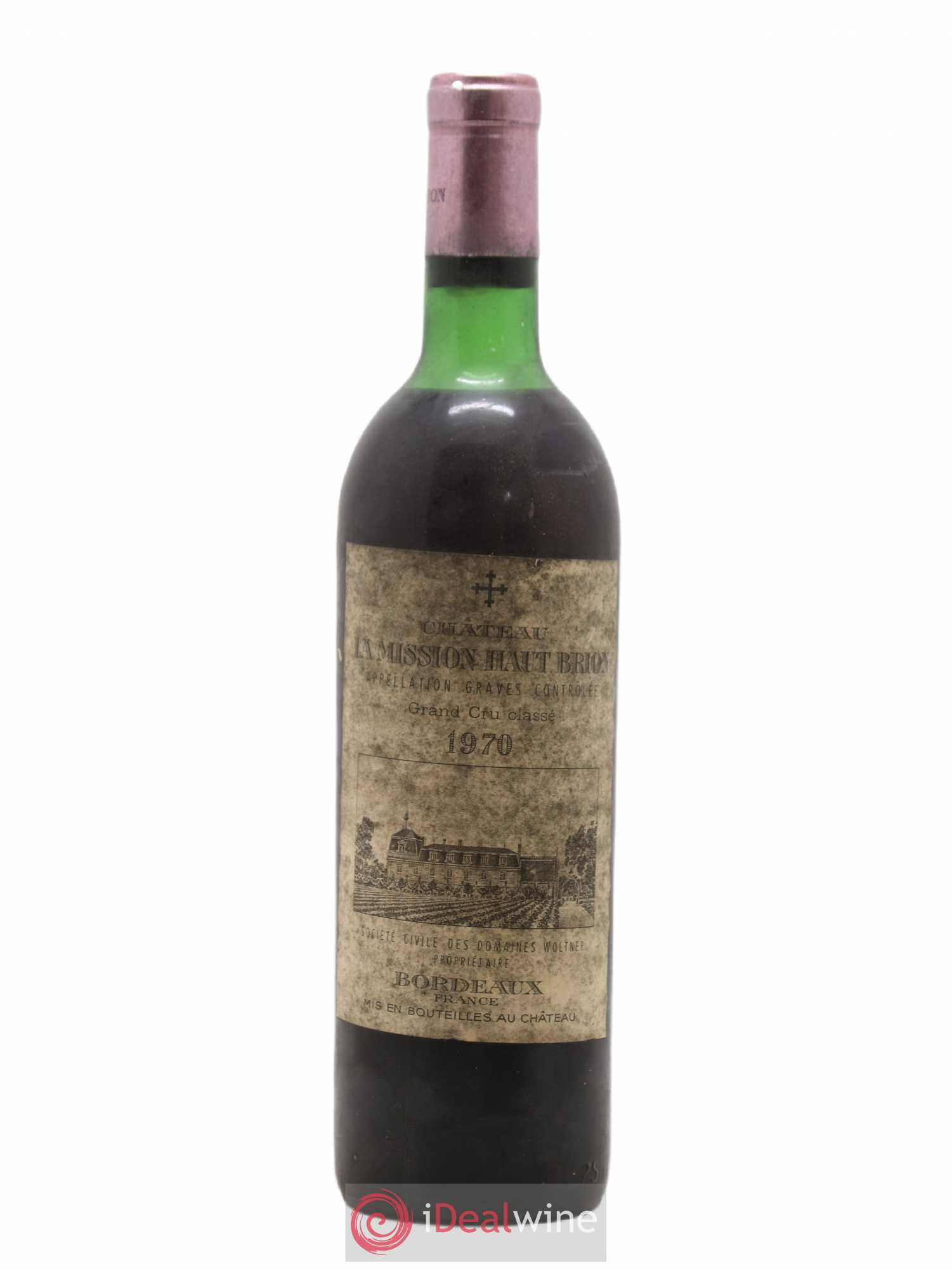 Château la Mission Haut-Brion Cru Classé de Graves 1970 - Lot de 1 bouteille - 0