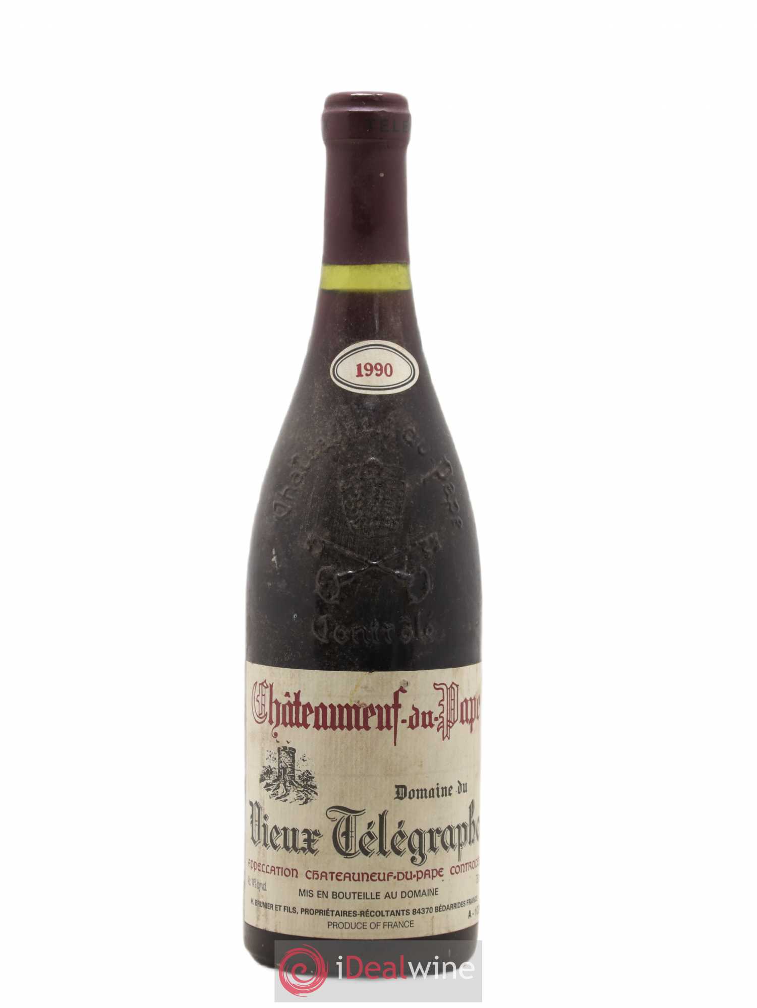 Châteauneuf-du-Pape Vieux Télégraphe (Domaine du) Vignobles Brunier 1990 - Lot de 1 bouteille - 0