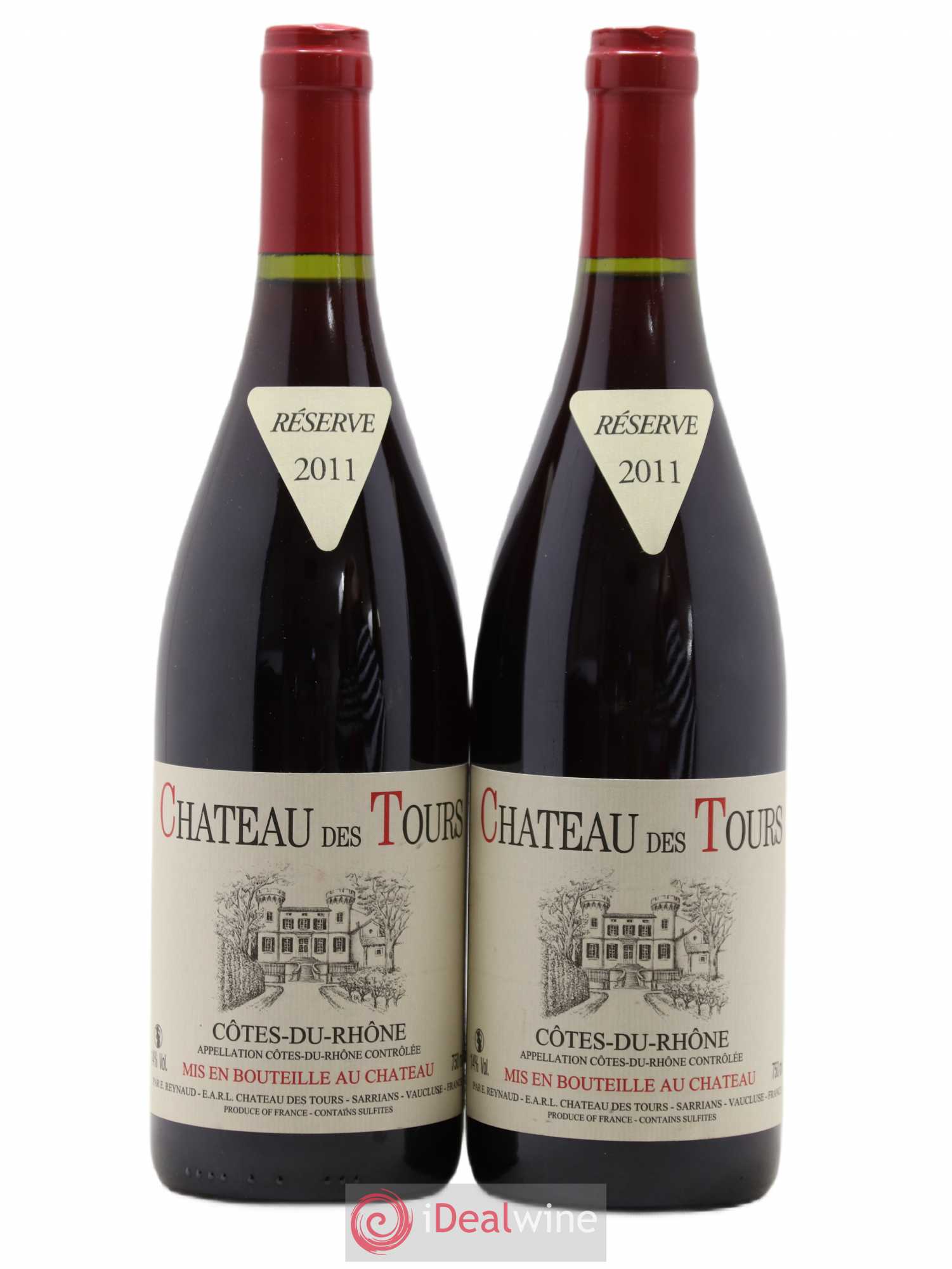 Côtes-du-Rhône Château des Tours Emmanuel Reynaud 2011 - Lot de 2 bouteilles - 0