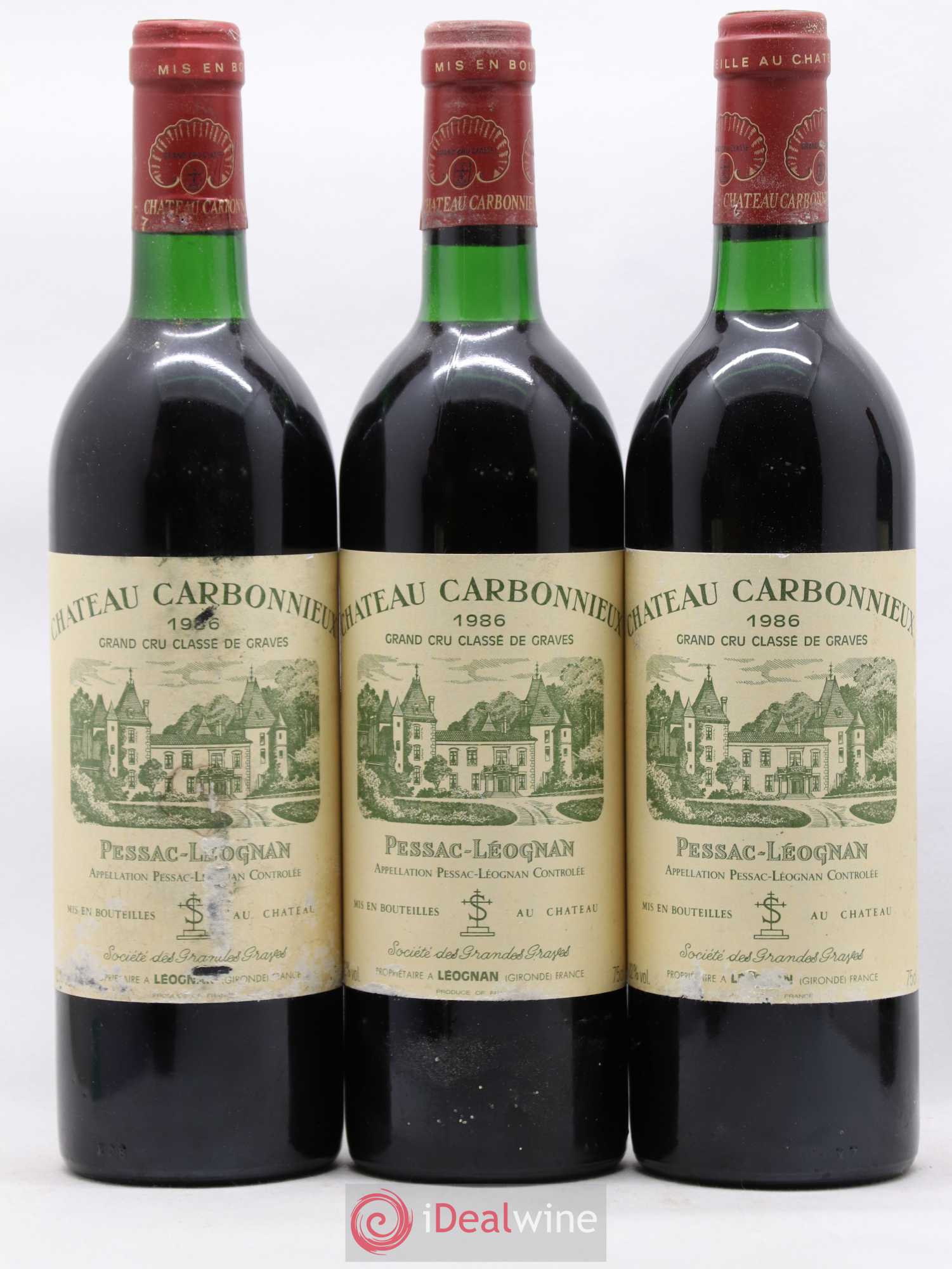 Château Carbonnieux Cru Classé de Graves 1986 - Lotto di 6 bottiglie - 1