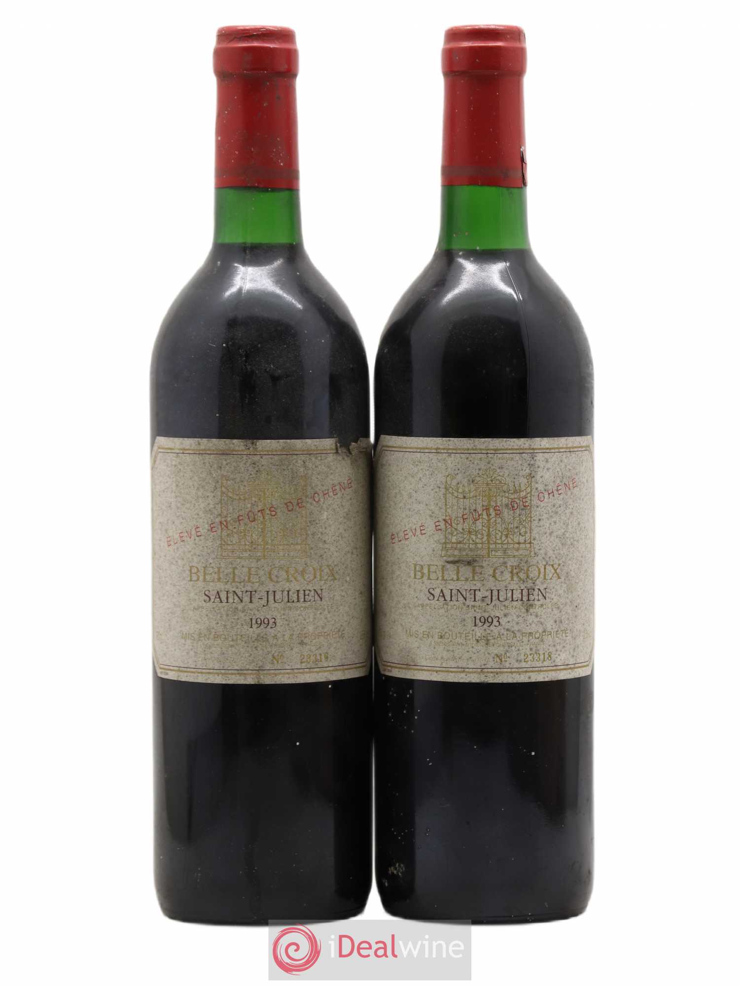 Saint-Julien Château Belle Croix 1993 - Lot de 2 bouteilles - 0