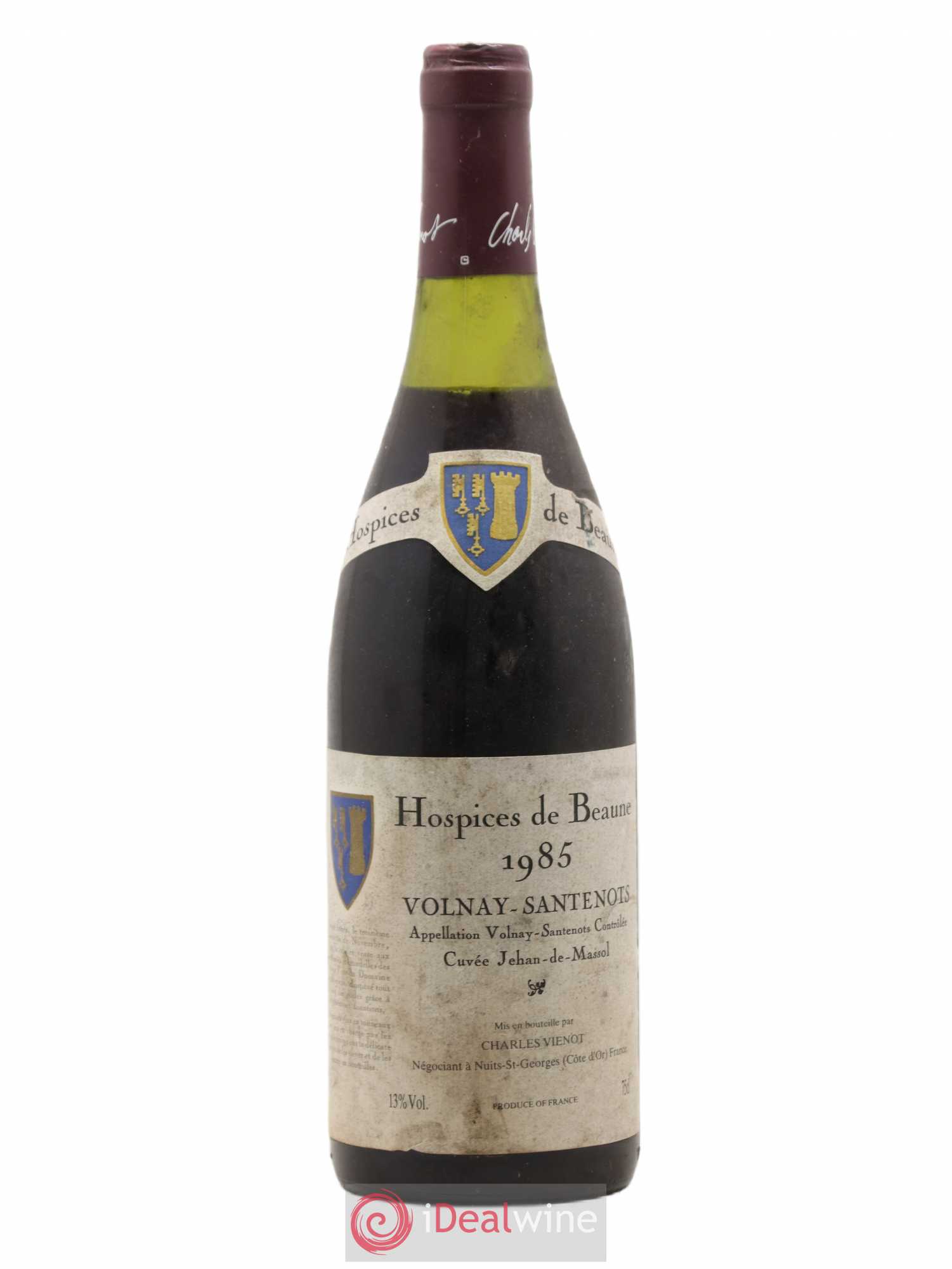 Volnay 1er Cru Santenots Cuvée Jehan de Massol Charles Viénot Hospice de Beaune 1985 - Posten von 1 Flasche - 0