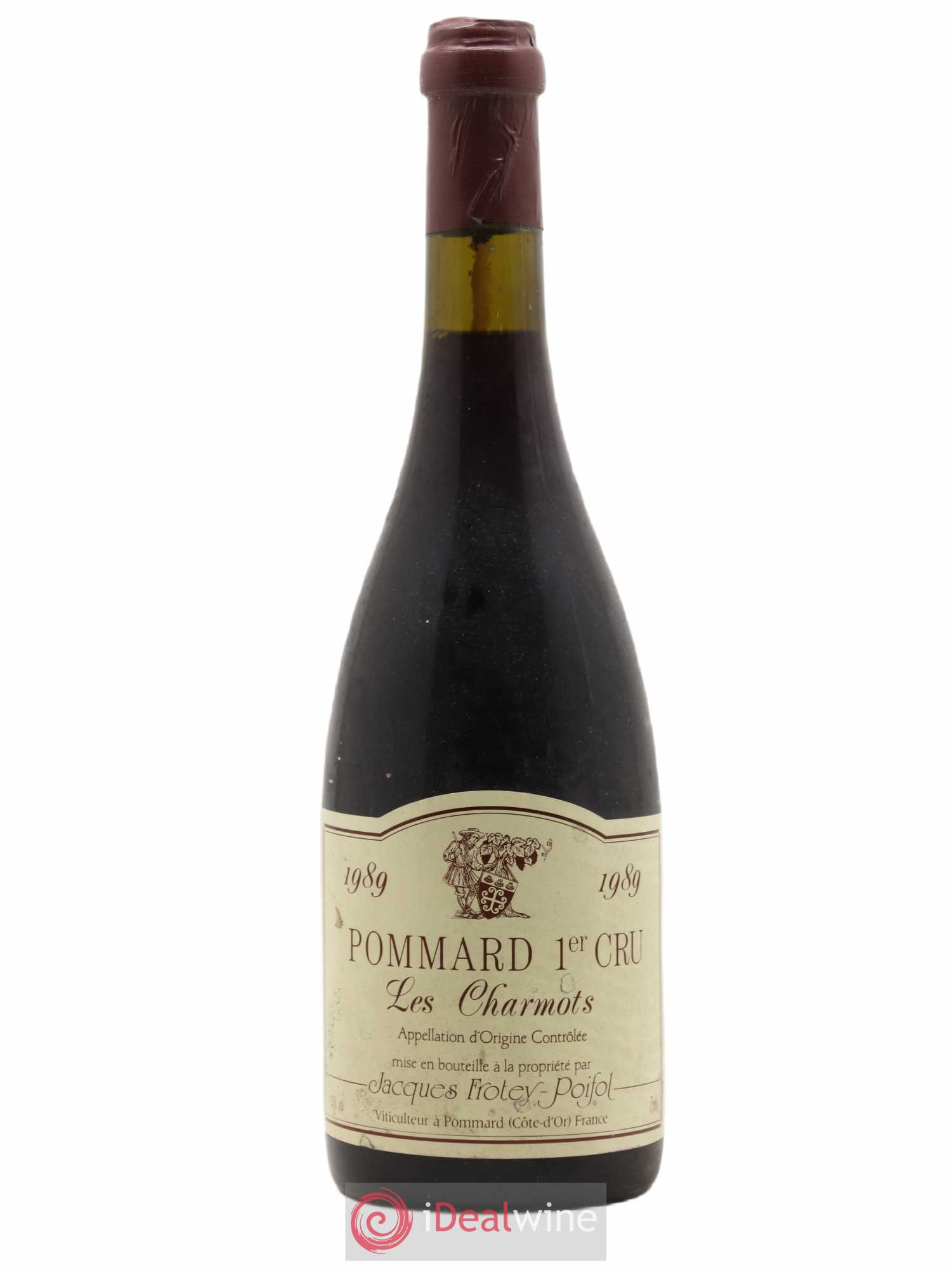 Pommard 1er Cru Les Charmots Jacques-Frotey Poifol 1989 - Lot de 1 bouteille - 0