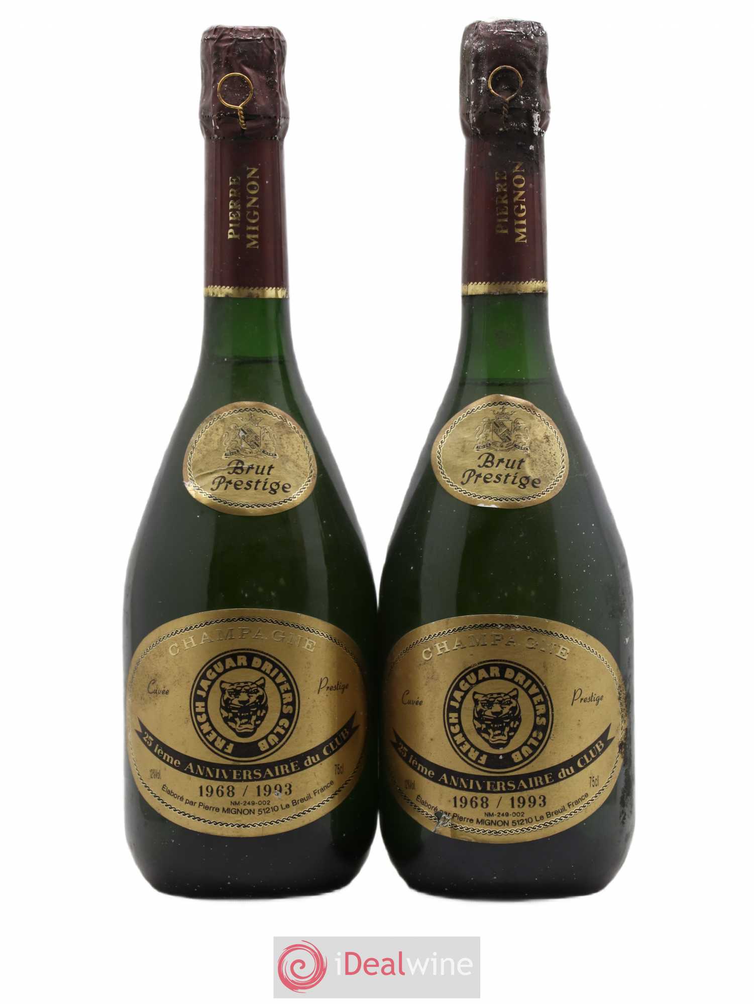Champagne Brut Prestige Pierre Mignon - Posten von 2 Flaschen - 0