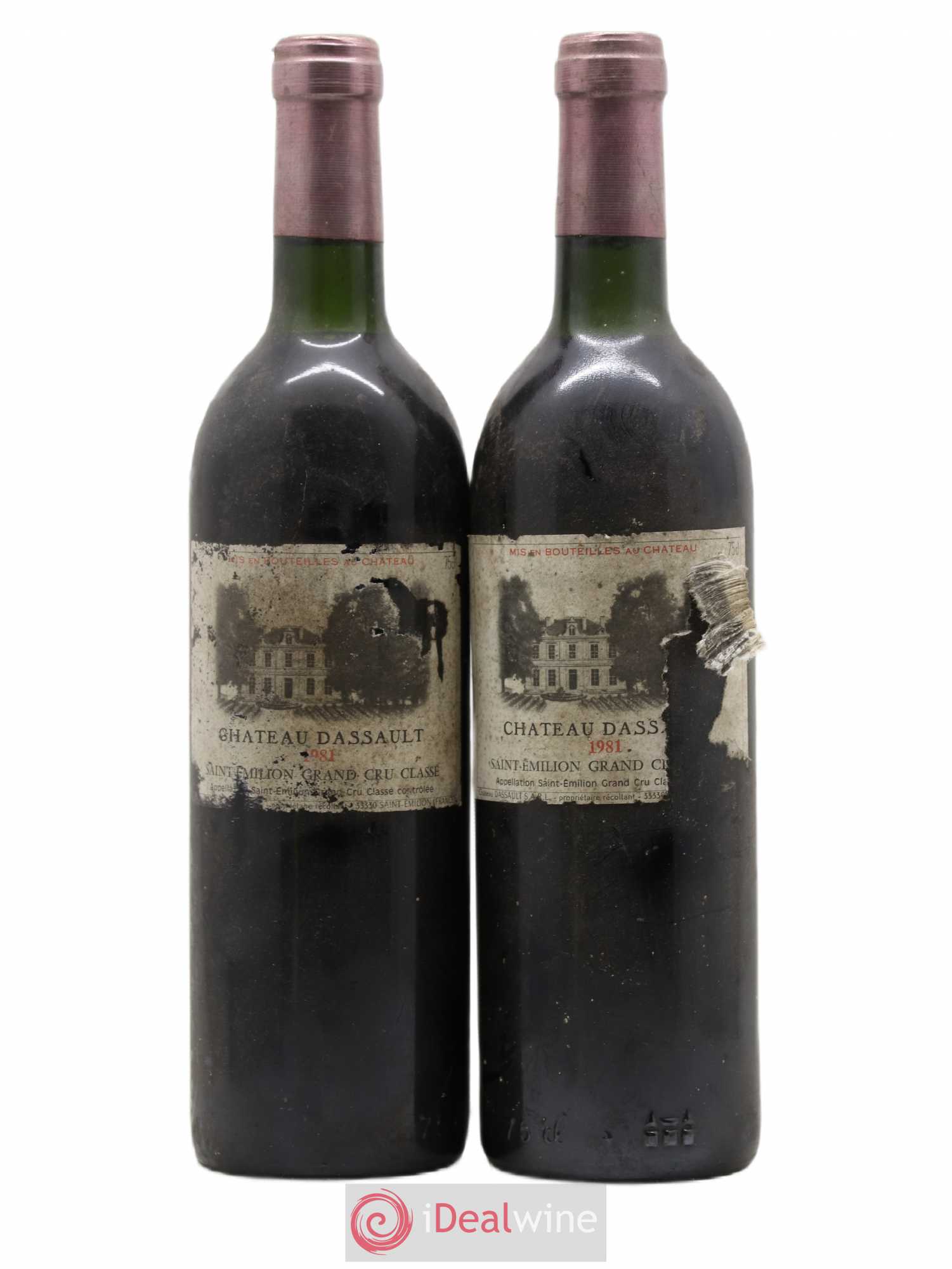 Château Dassault Grand Cru Classé 1981 - Lot de 2 bouteilles - 0