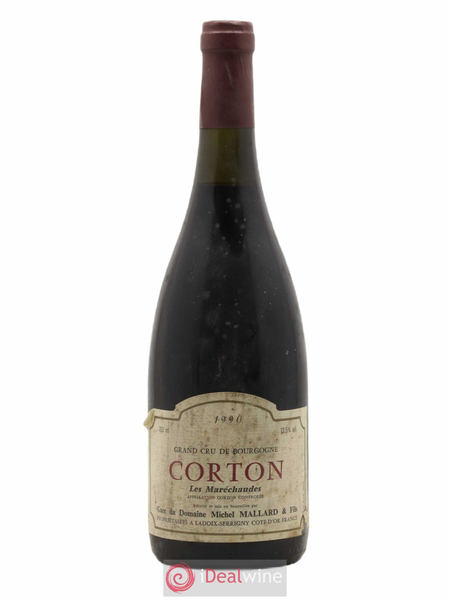 Corton Grand Cru Les Maréchaudes Michel Mallard 1990 - Posten von 1 Flasche - 0