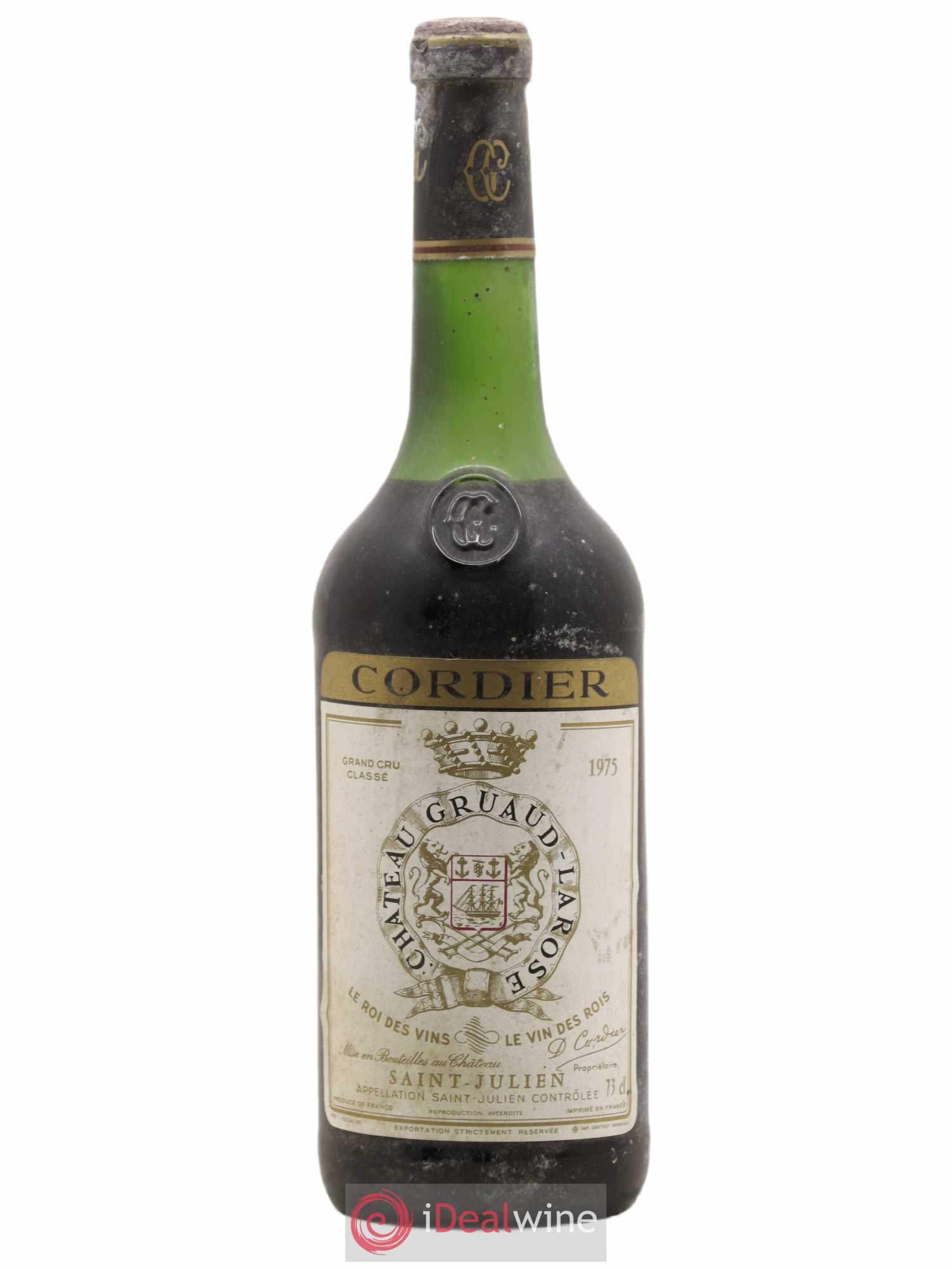 Château Gruaud Larose 2ème Grand Cru Classé 1975 - Lot de 1 bouteille - 0