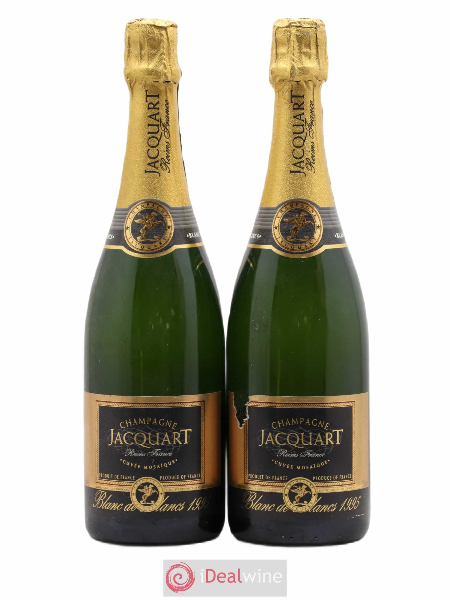 Champagne Blanc de Blancs Cuvée MosaÏque Jacquart 1995 - Posten von 2 Flaschen - 0