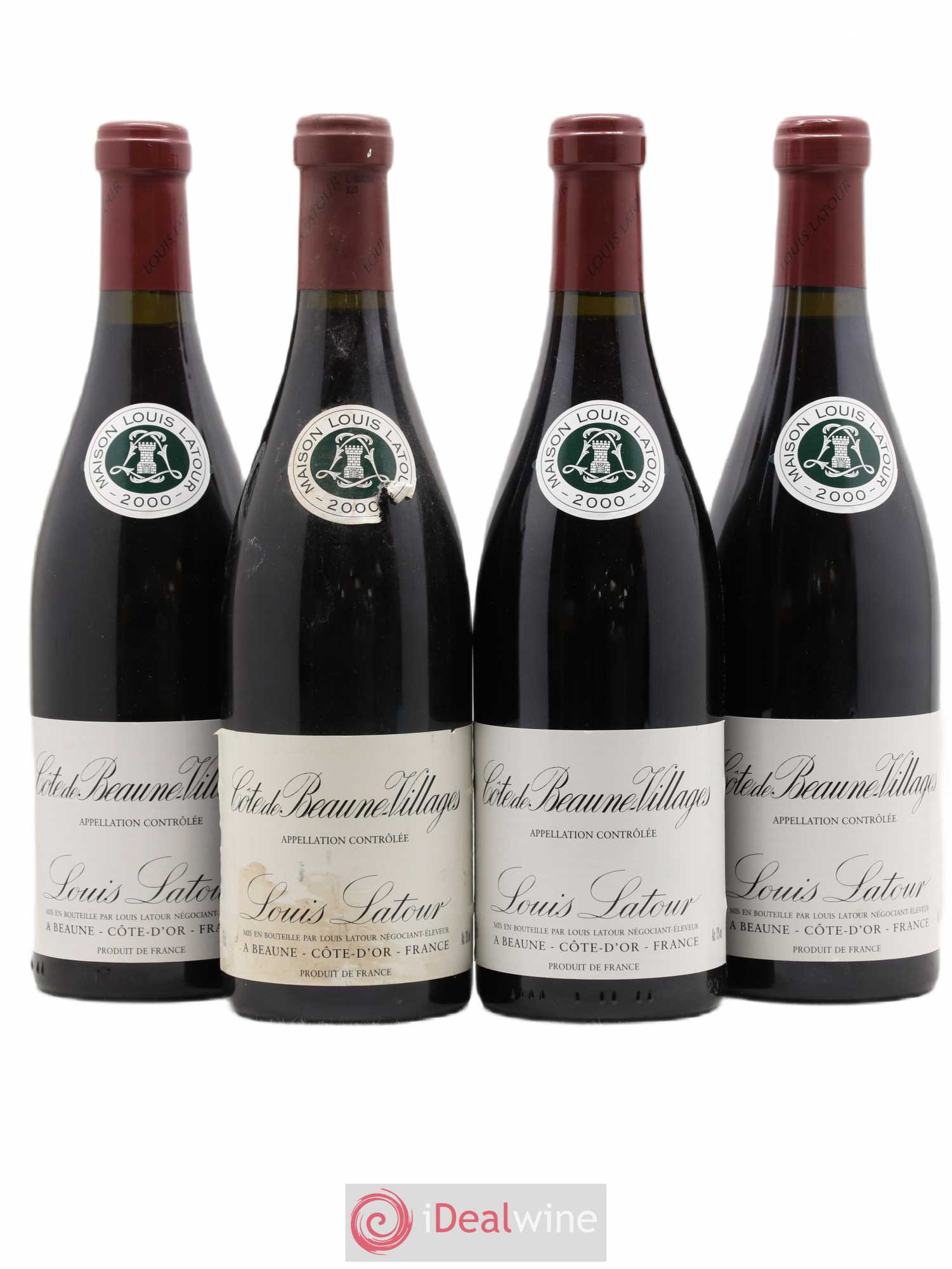Côte de Beaune-Villages Louis Latour 2000 - Lot de 4 bouteilles - 0