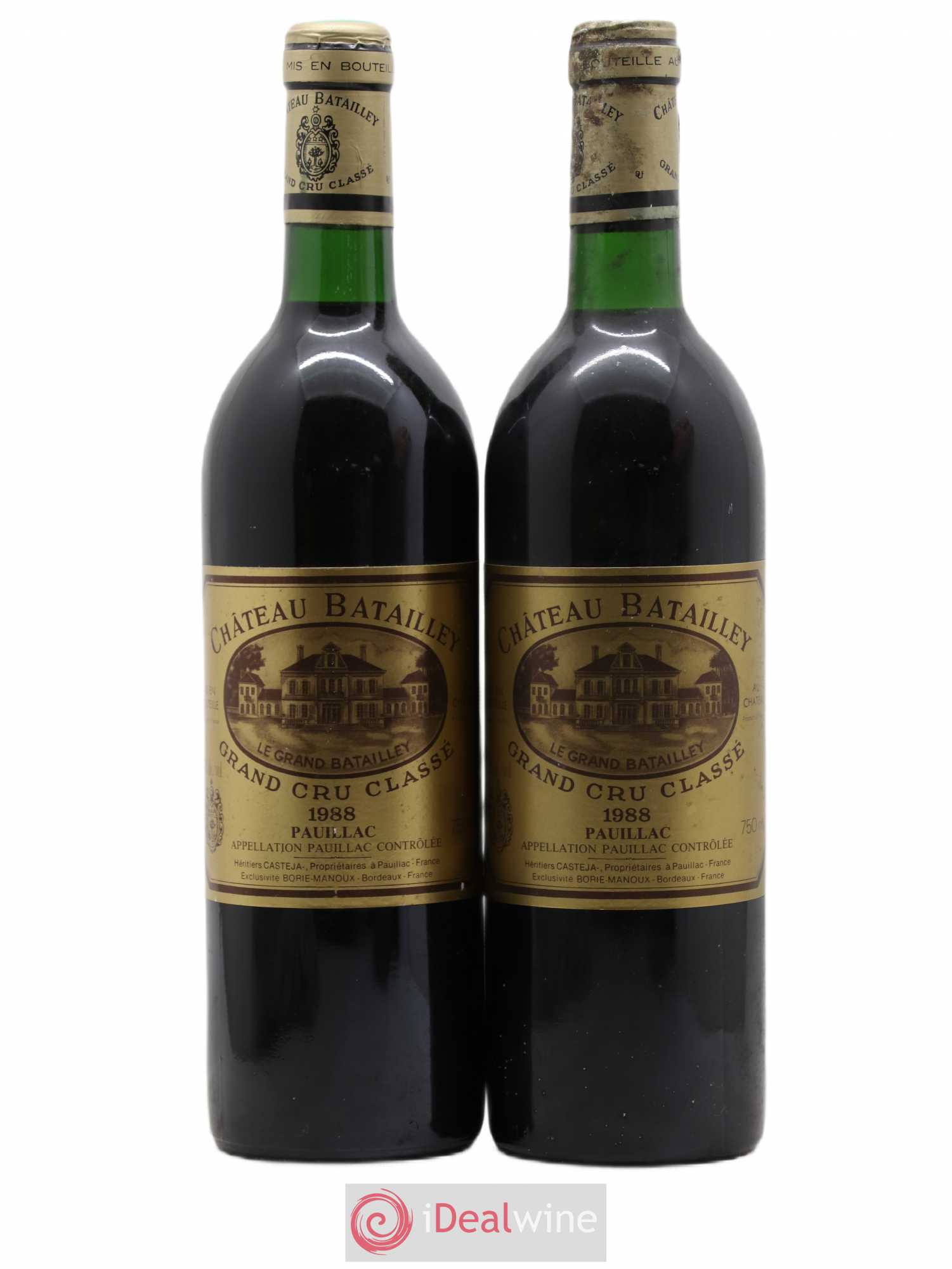 Château Batailley 5ème Grand Cru Classé 1988 - Lot de 2 bouteilles - 0