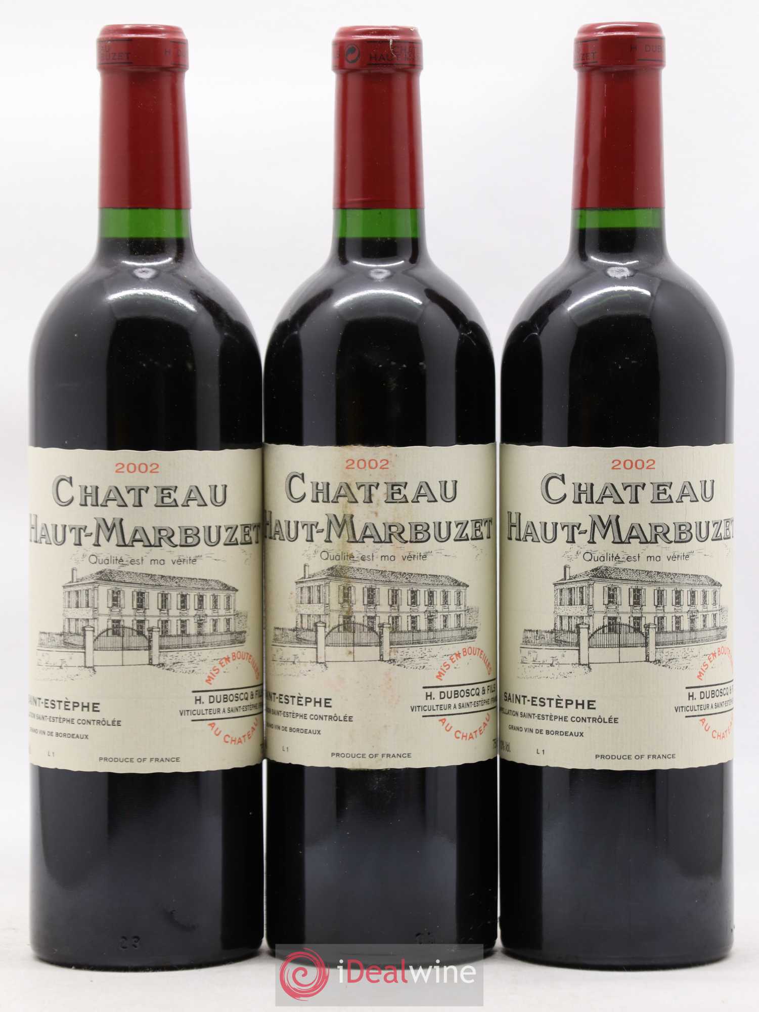 Château Haut Marbuzet 2002 - Lot de 12 bouteilles - 2