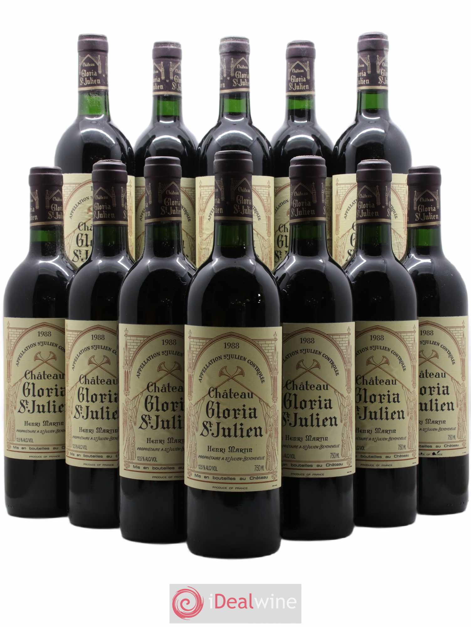 Château Gloria 1988 - Lot de 12 bouteilles - 0