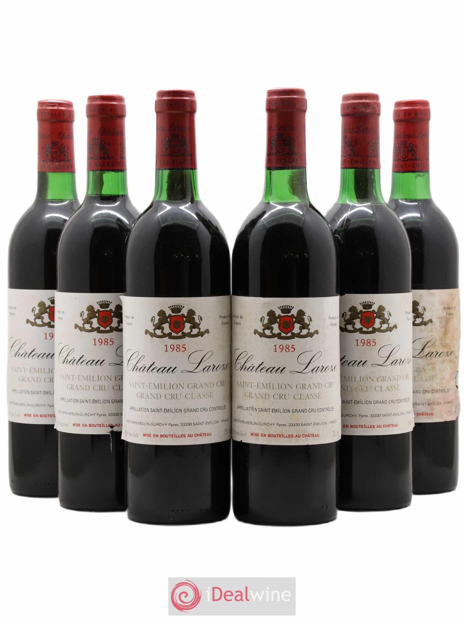 Château Laroze Grand Cru Classé 1985 - Lot de 6 bouteilles - 0