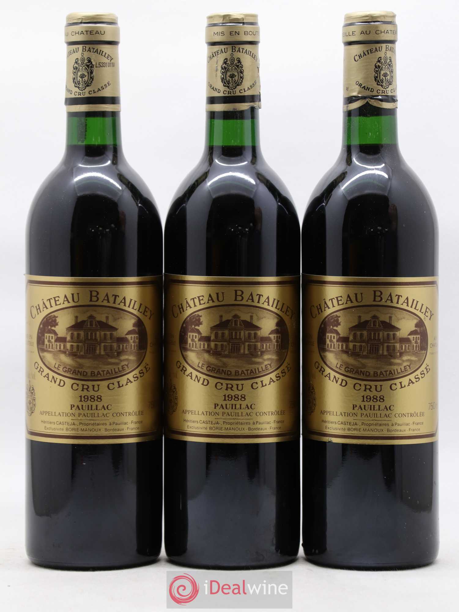 Château Batailley 5ème Grand Cru Classé 1988 - Posten von 12 Flaschen - 2