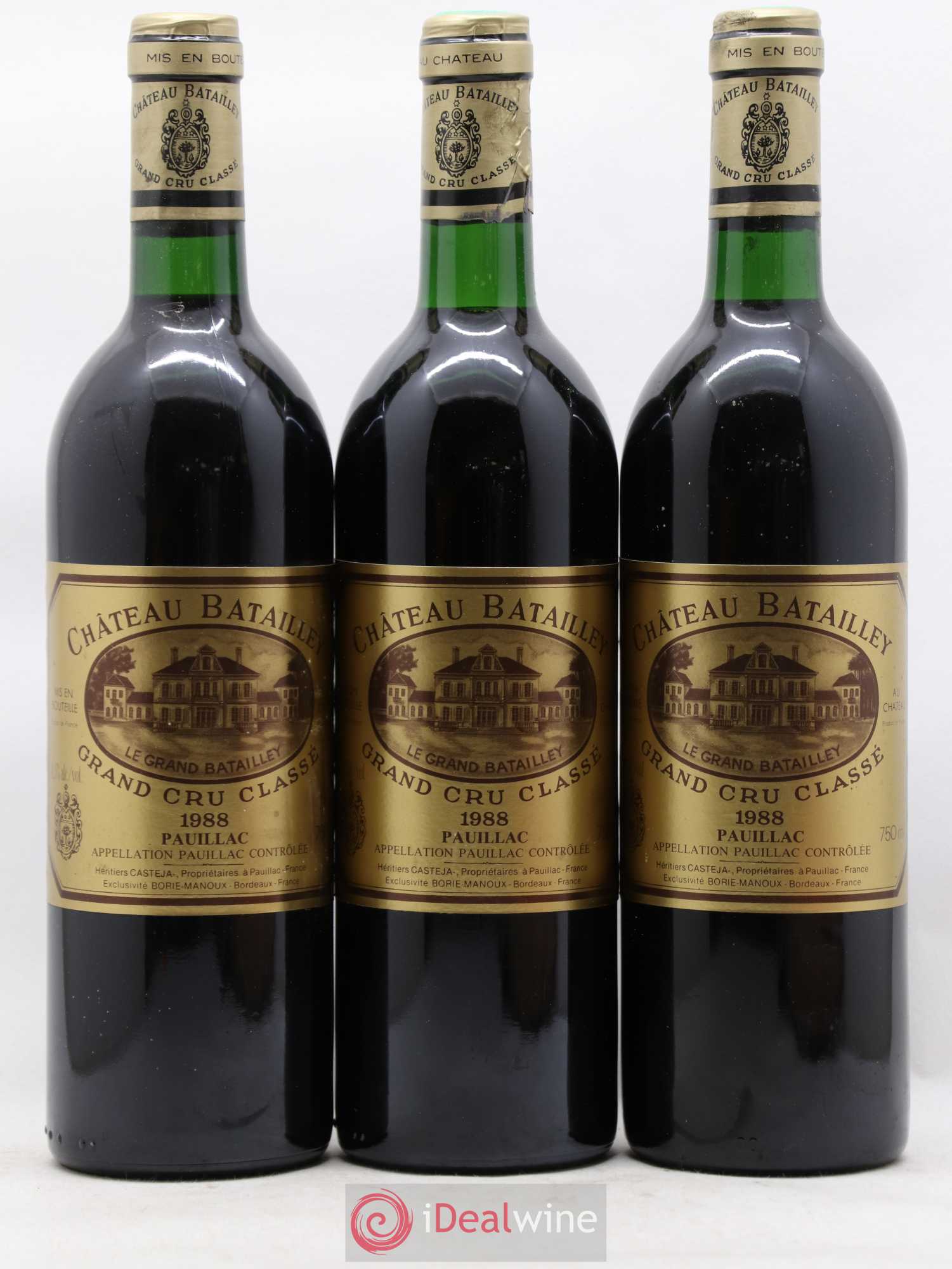 Château Batailley 5ème Grand Cru Classé 1988 - Lot de 12 bouteilles - 3