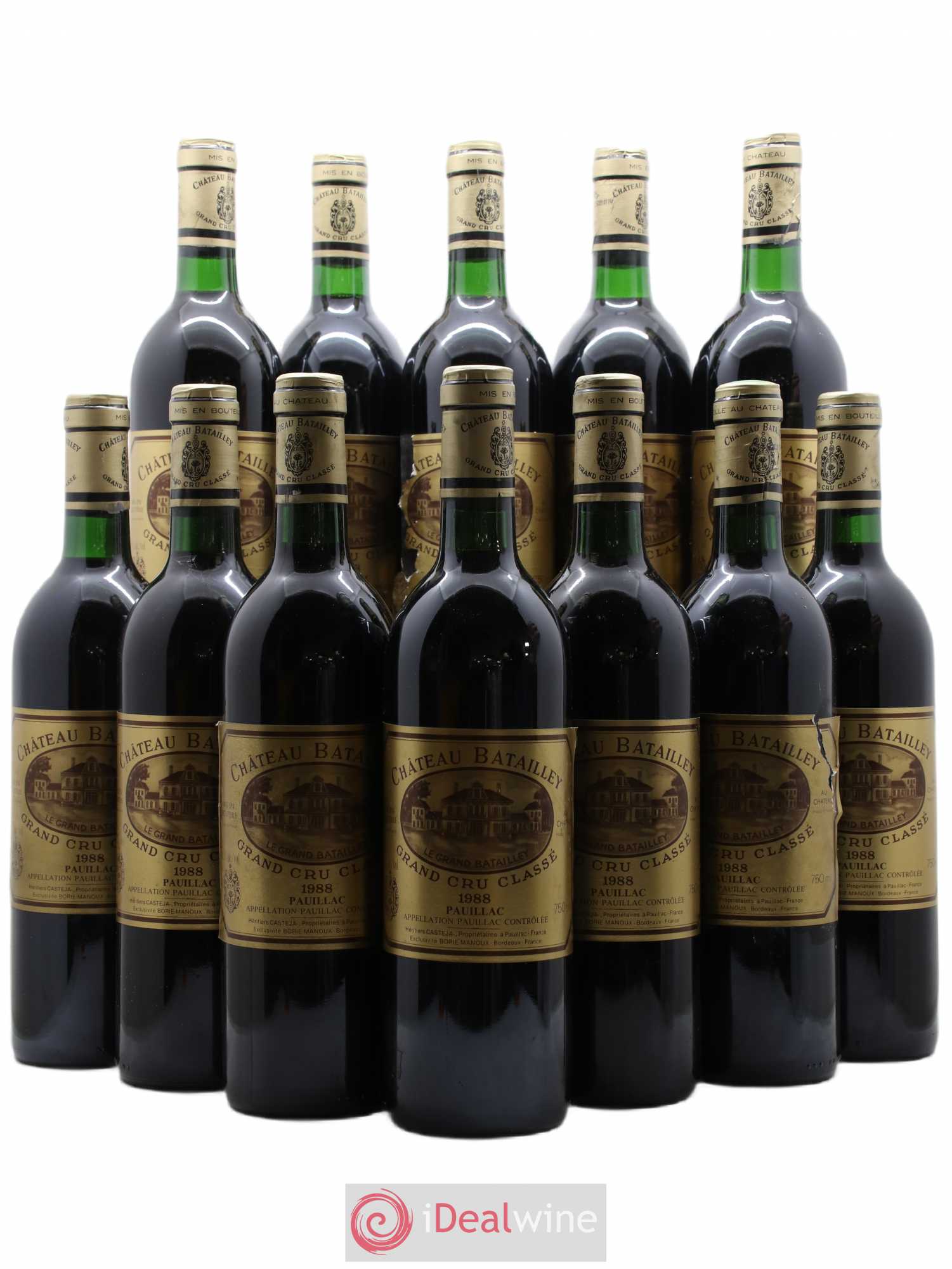Château Batailley 5ème Grand Cru Classé 1988 - Lot de 12 bouteilles - 0