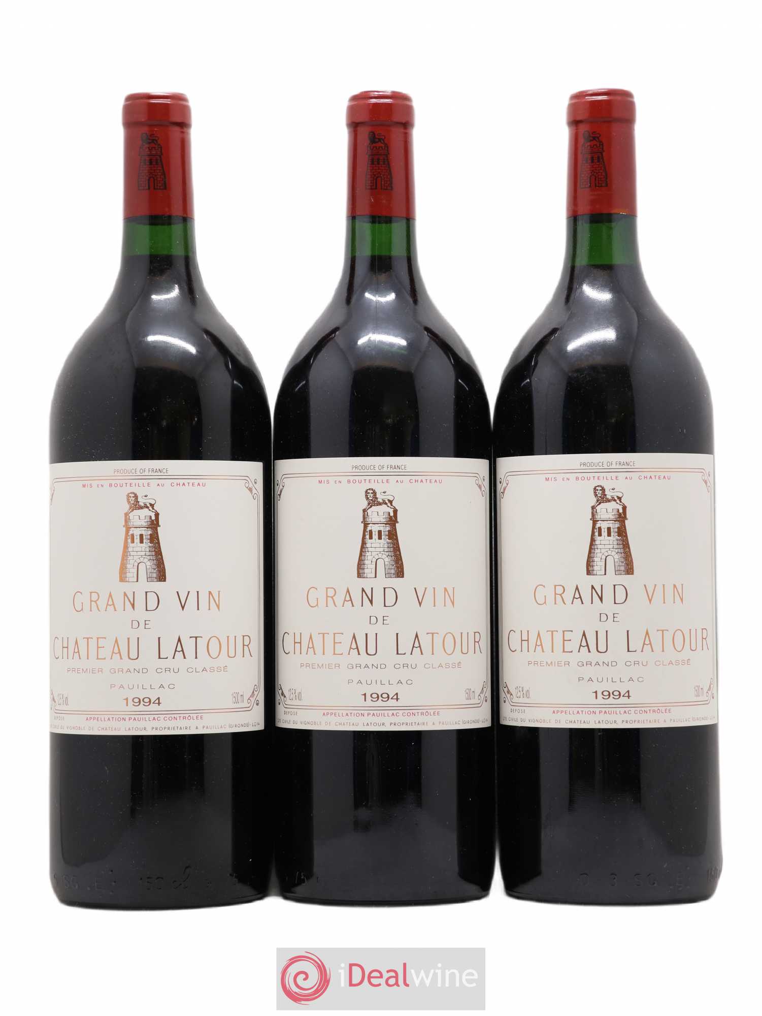 Château Latour 1er Grand Cru Classé 1994 - Lot de 3 magnums - 0