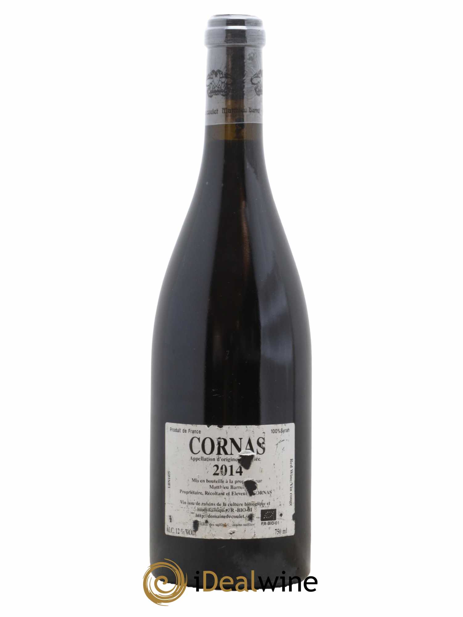 Cornas Billes Noires Coulet (Domaine du) - Matthieu Barret 2014 - Lot de 1 bouteille - 1