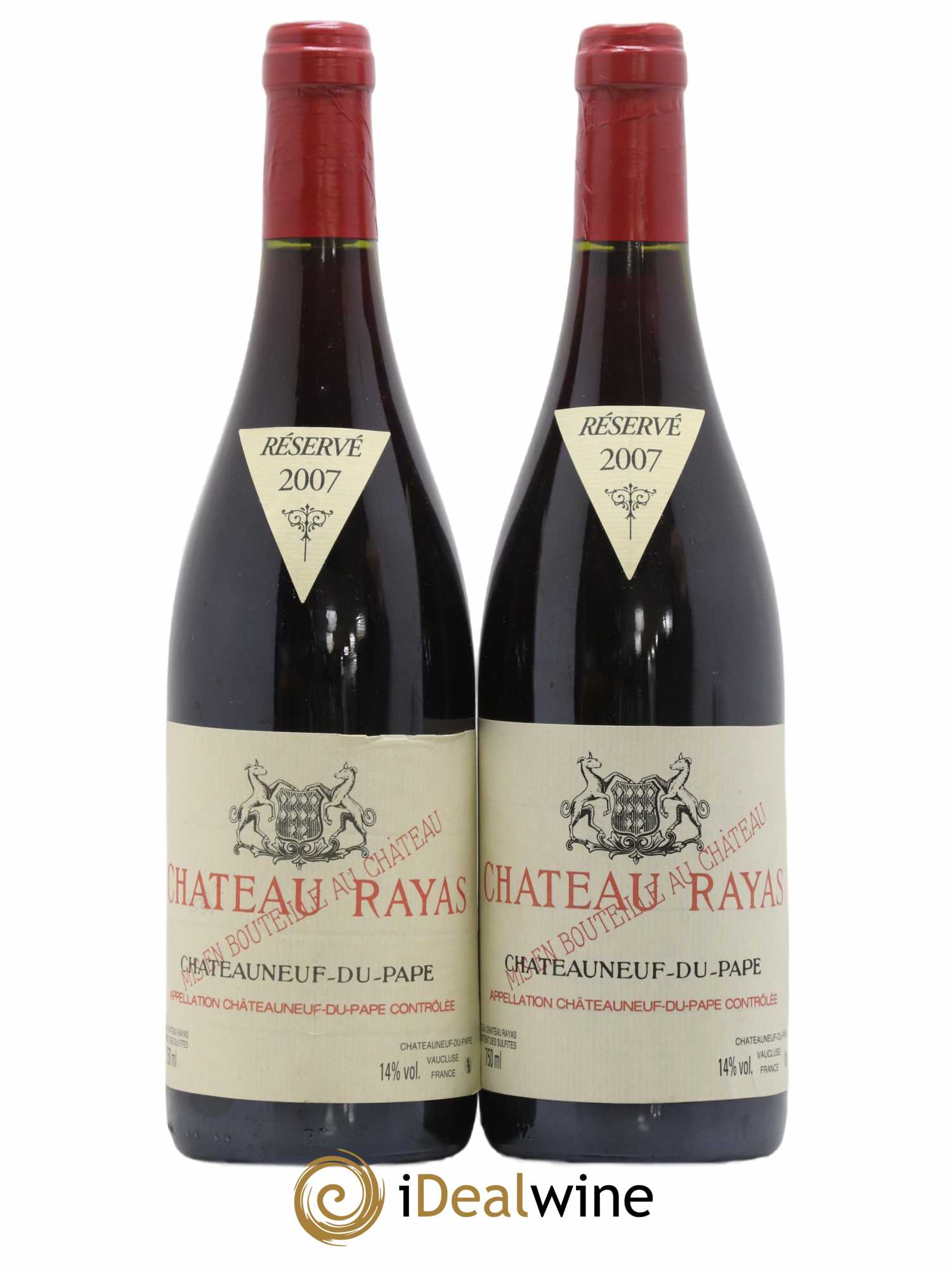 Châteauneuf-du-Pape Château Rayas Emmanuel Reynaud 2007 - Lot de 2 bouteilles - 0