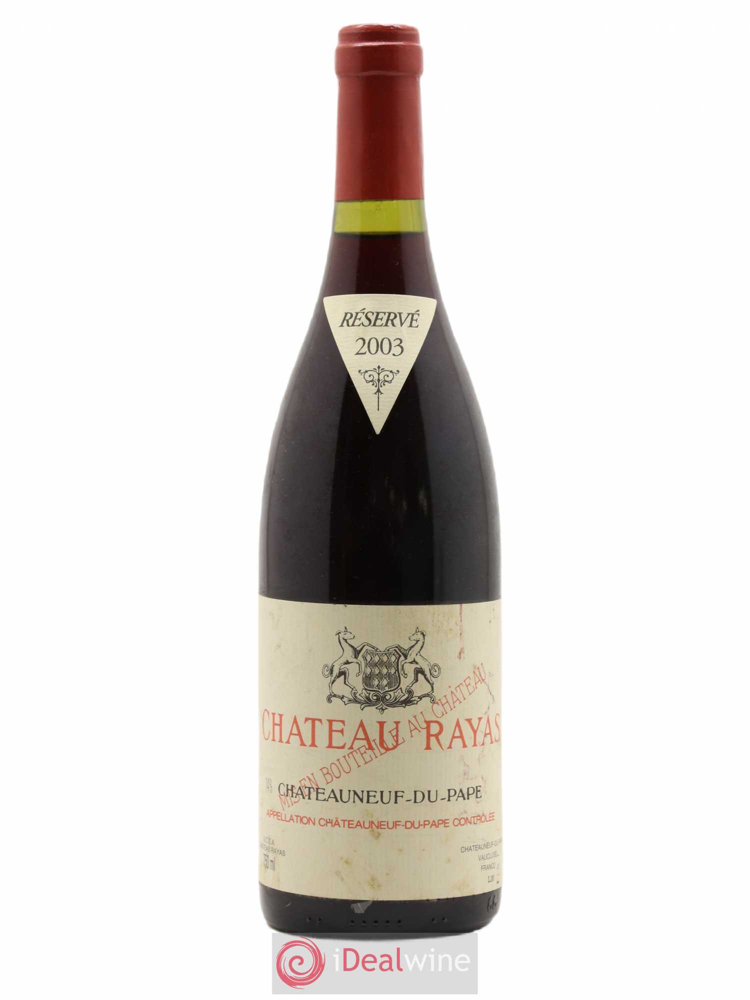 Châteauneuf-du-Pape Château Rayas Emmanuel Reynaud 2003 - Lot de 1 bouteille - 0