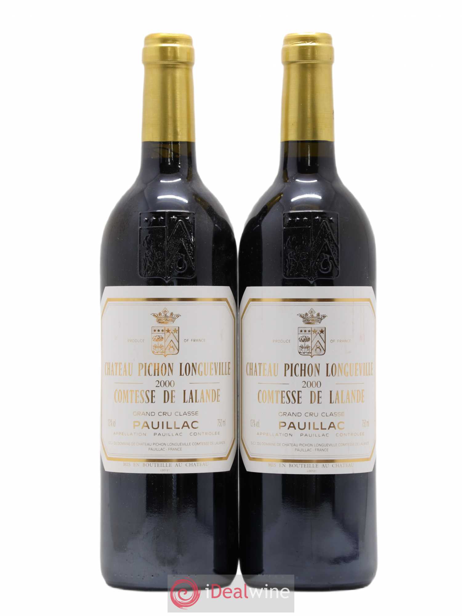 Château Pichon Longueville Comtesse de Lalande 2ème Grand Cru Classé 2000 - Lot de 2 bouteilles - 0