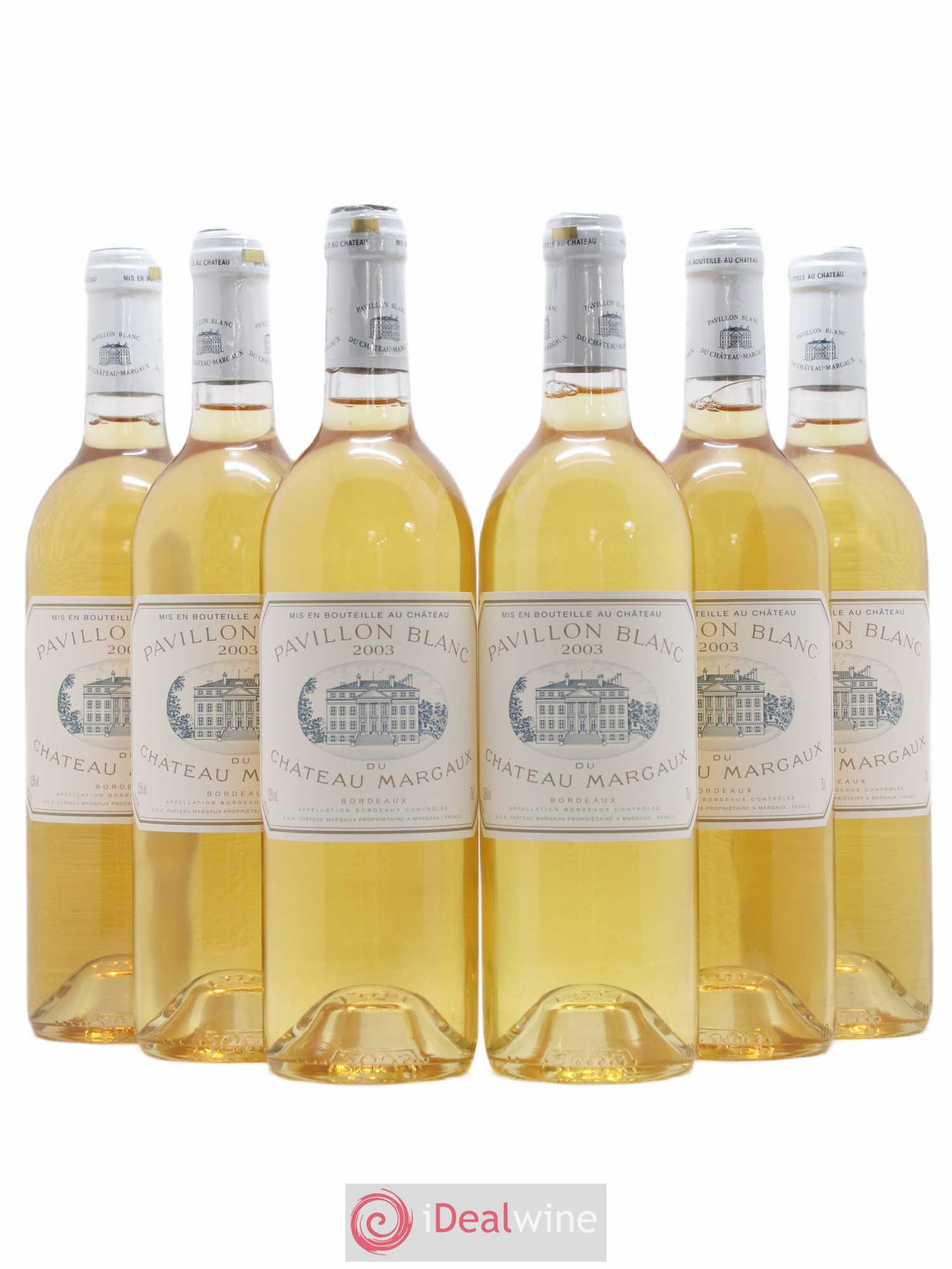 Pavillon Blanc du Château Margaux 2003 - Lot de 6 bouteilles - 0