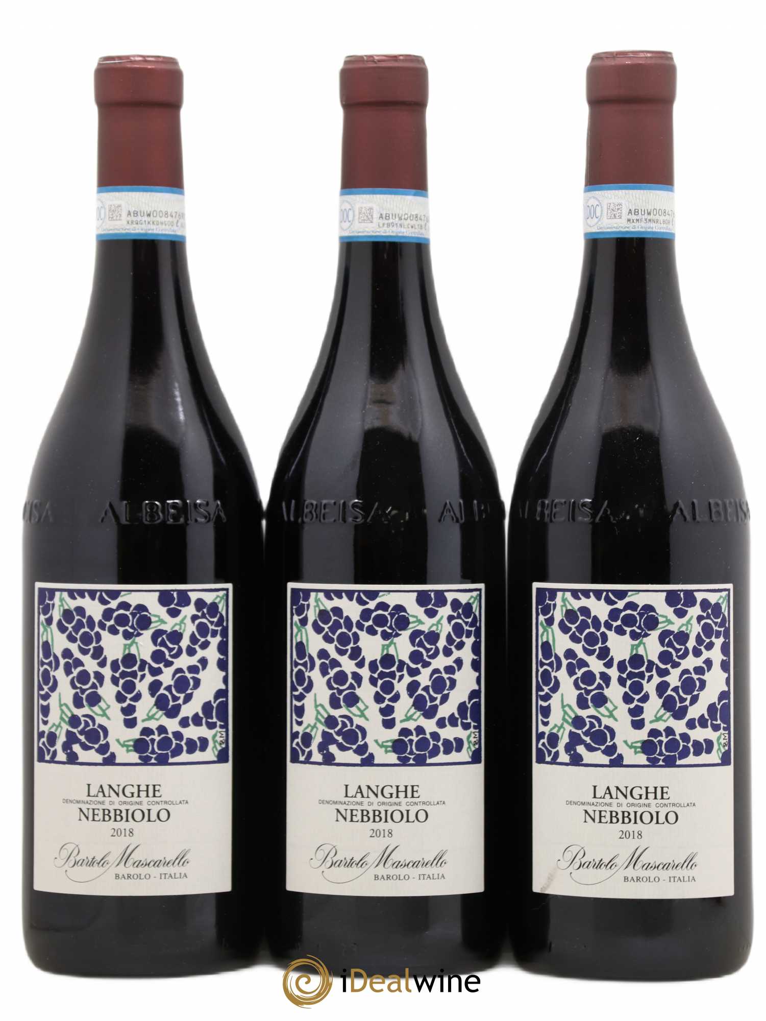 Langhe DOC Nebbiolo Bartolo Mascarello 2018 - Lot de 3 bouteilles - 0