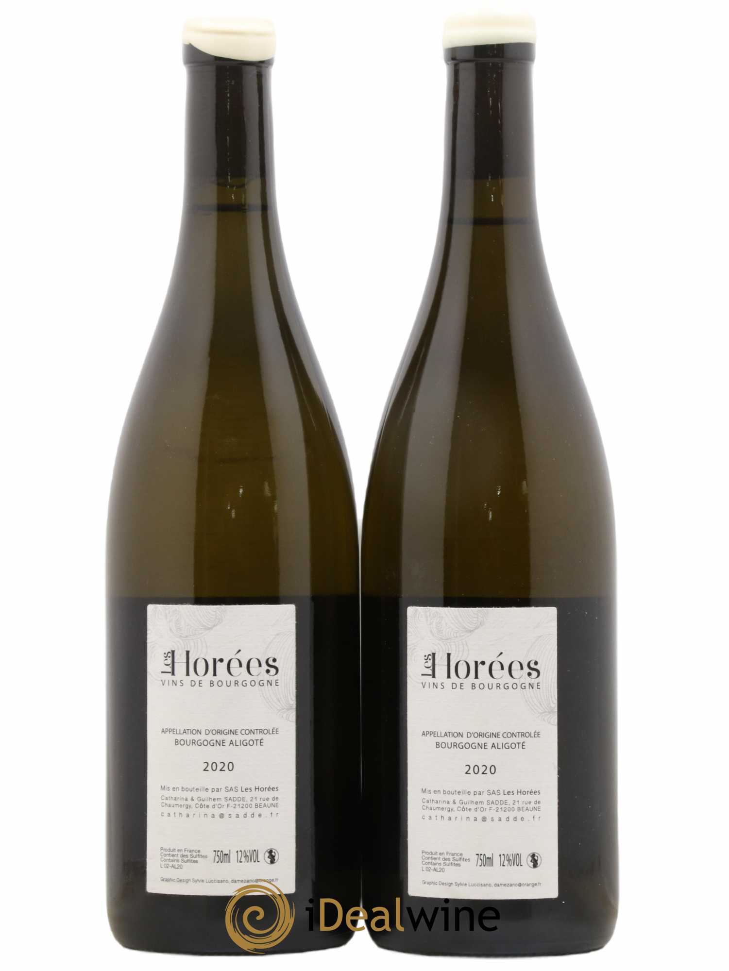 Bourgogne Aligoté En Coulezain Les Horées 2020 - Lot de 2 bouteilles - 1