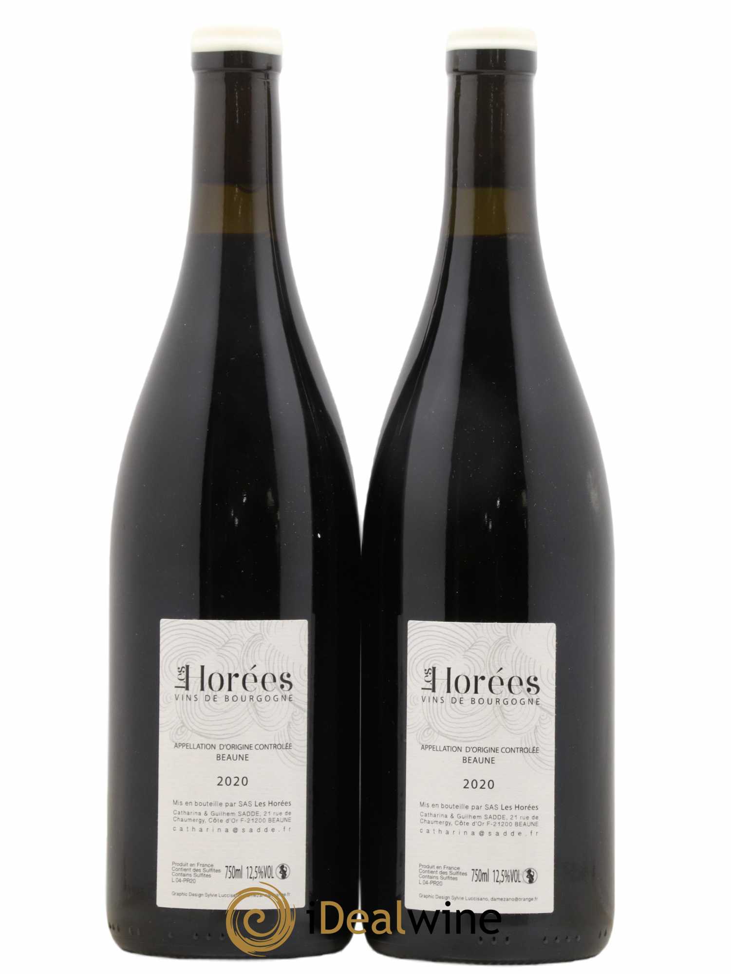 Beaune Les Prévolles Les Horées 2020 - Lot of 2 bottles - 1
