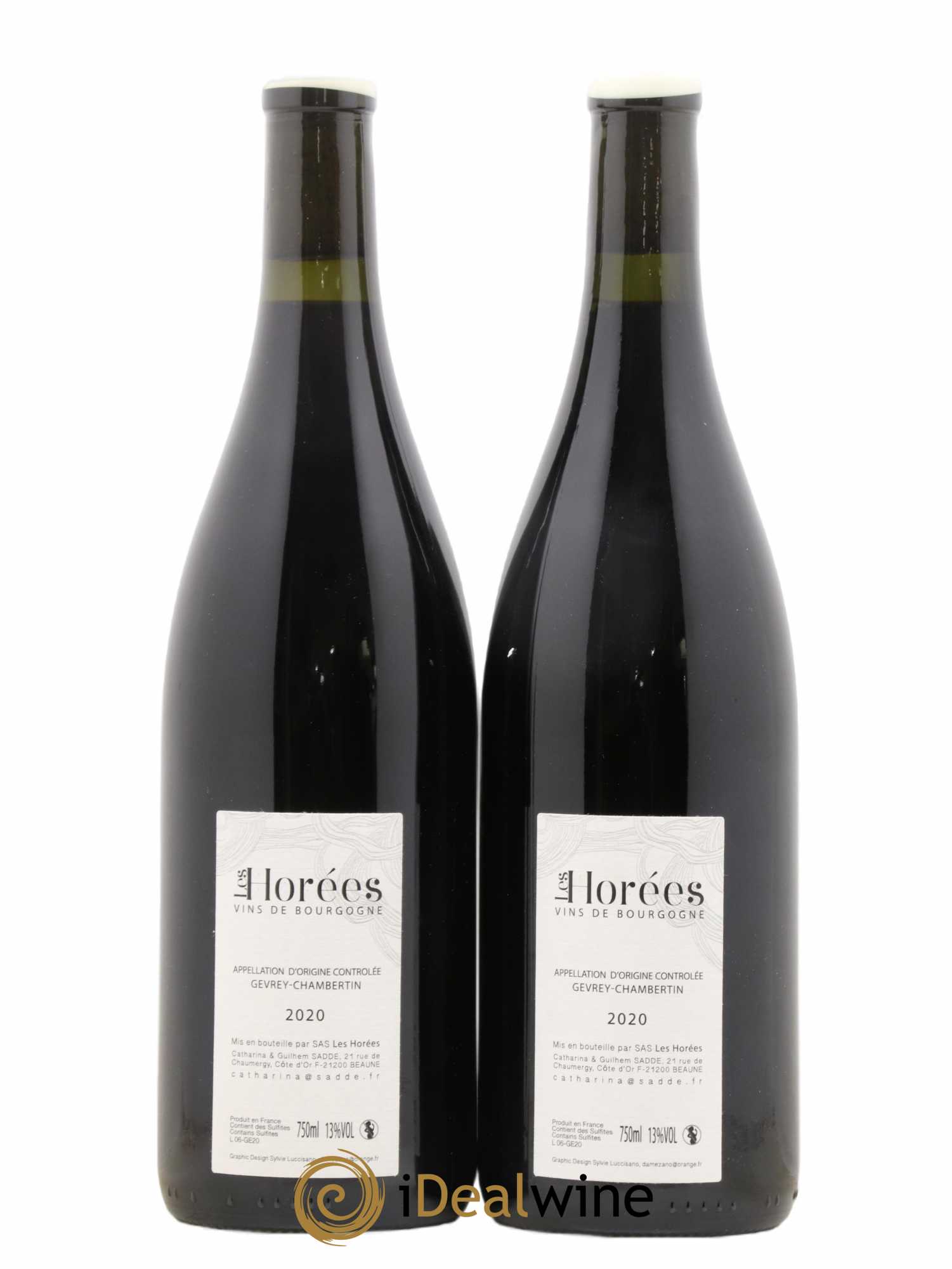 Gevrey-Chambertin En Reniard Les Horées 2020 - Lot of 2 bottles - 1