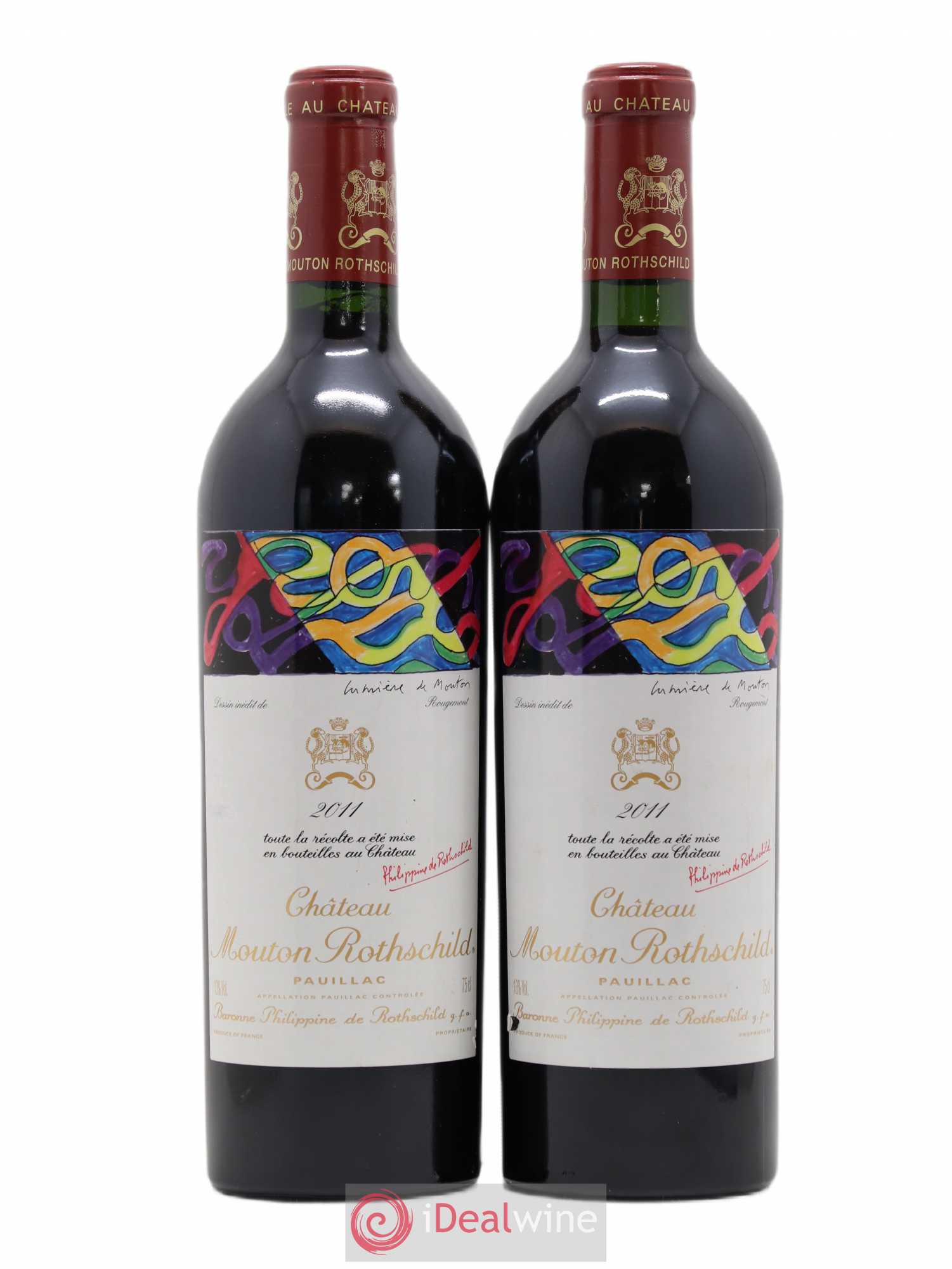 Château Mouton Rothschild 1er Grand Cru Classé 2011 - Lot de 2 bouteilles - 0