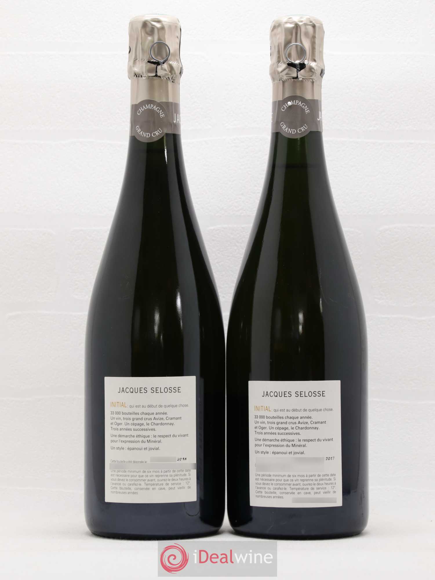 Initial Brut Jacques Selosse - Lot de 2 bouteilles - 1