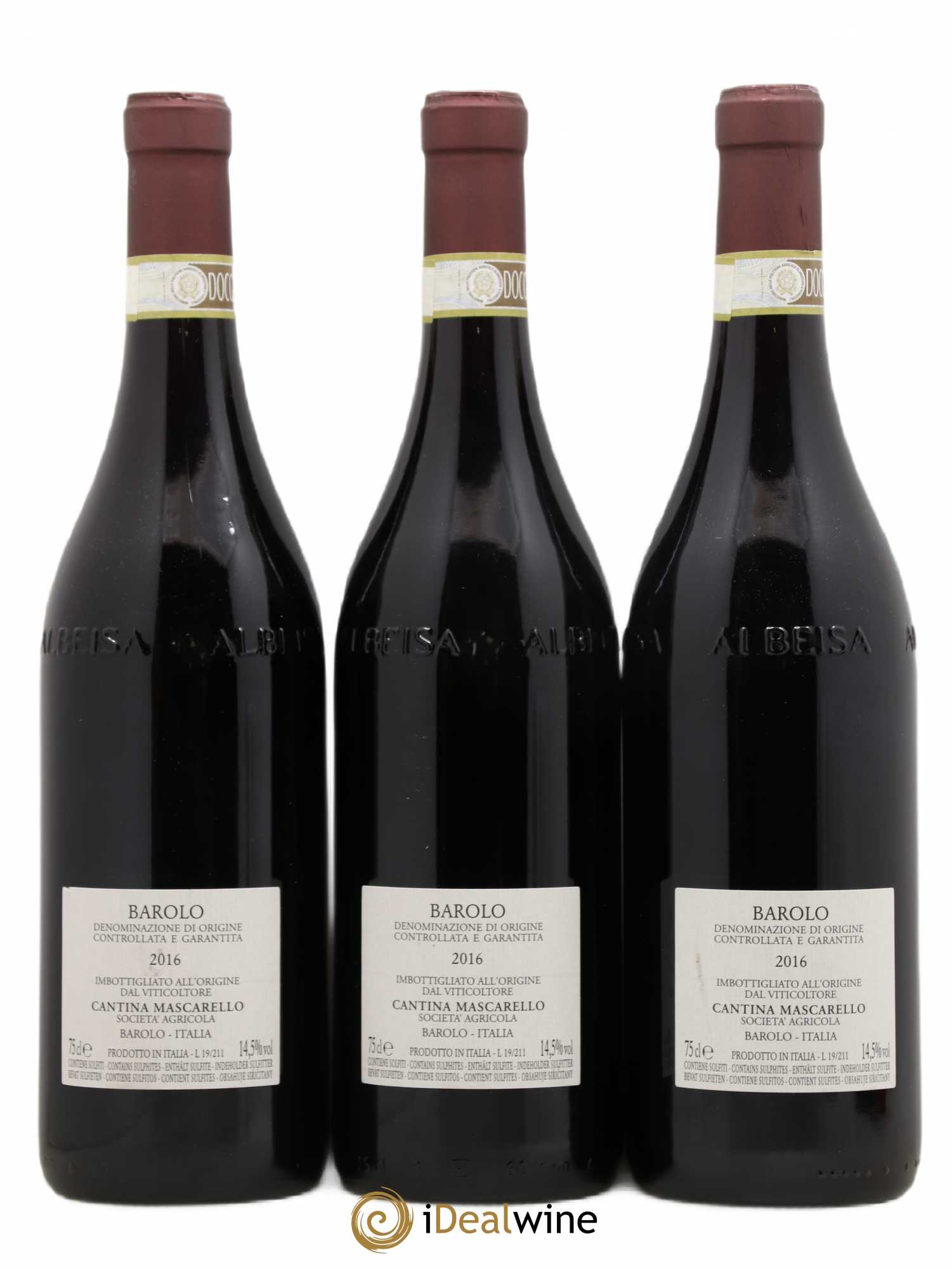 Barolo DOCG Bartolo Mascarello 2016 - Lot de 3 bouteilles - 1
