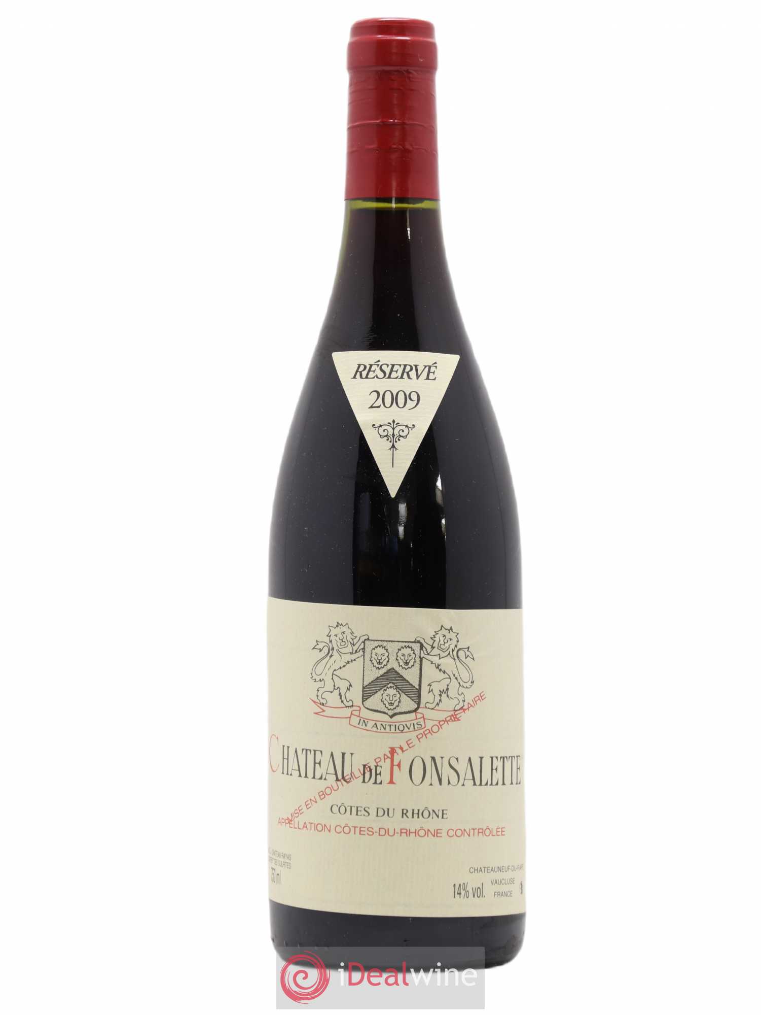 Côtes-du-Rhône Château de Fonsalette Emmanuel Reynaud 2009 - Lot de 1 bouteille - 0