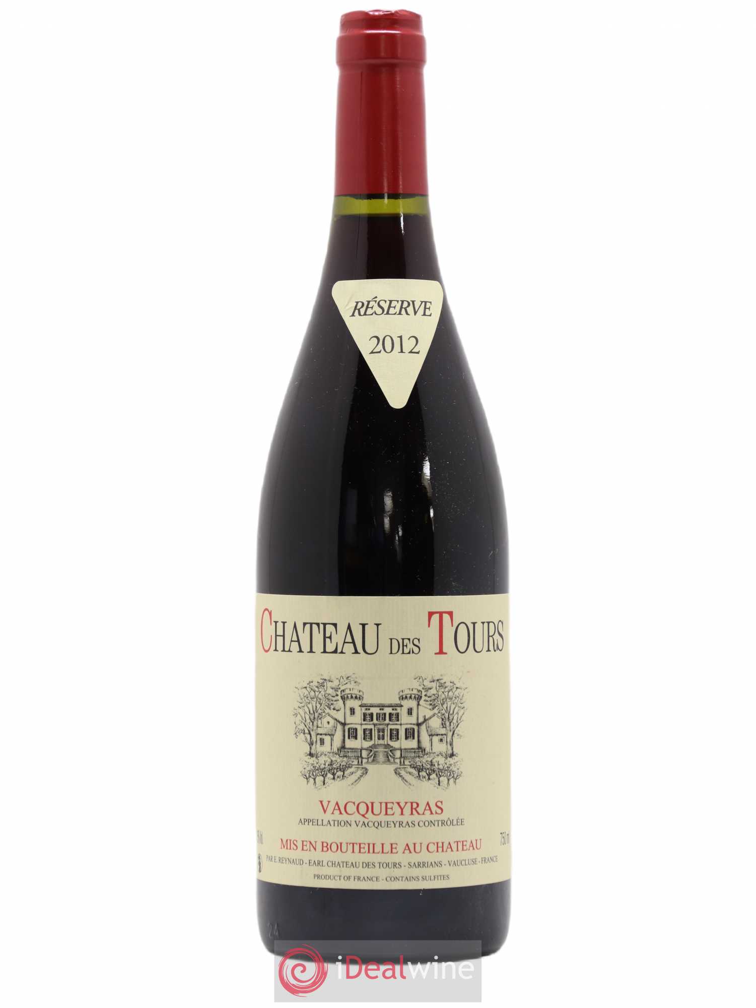 Vacqueyras Château des Tours Emmanuel Reynaud 2012 - Lot de 1 bouteille - 0