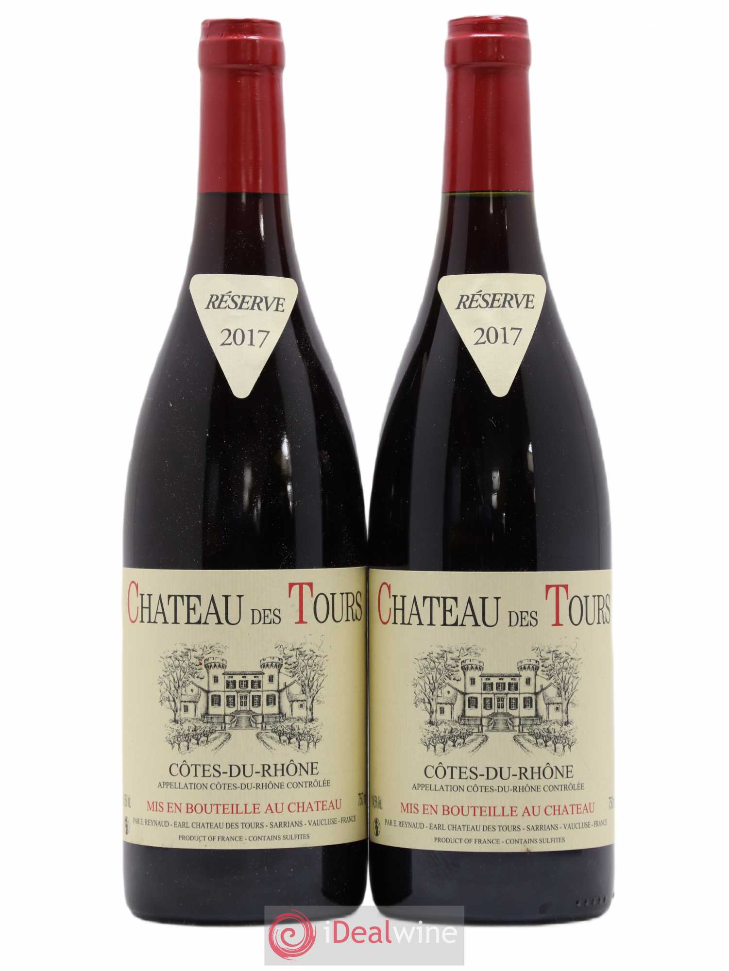Côtes-du-Rhône Château des Tours Emmanuel Reynaud 2017 - Lot de 2 bouteilles - 0