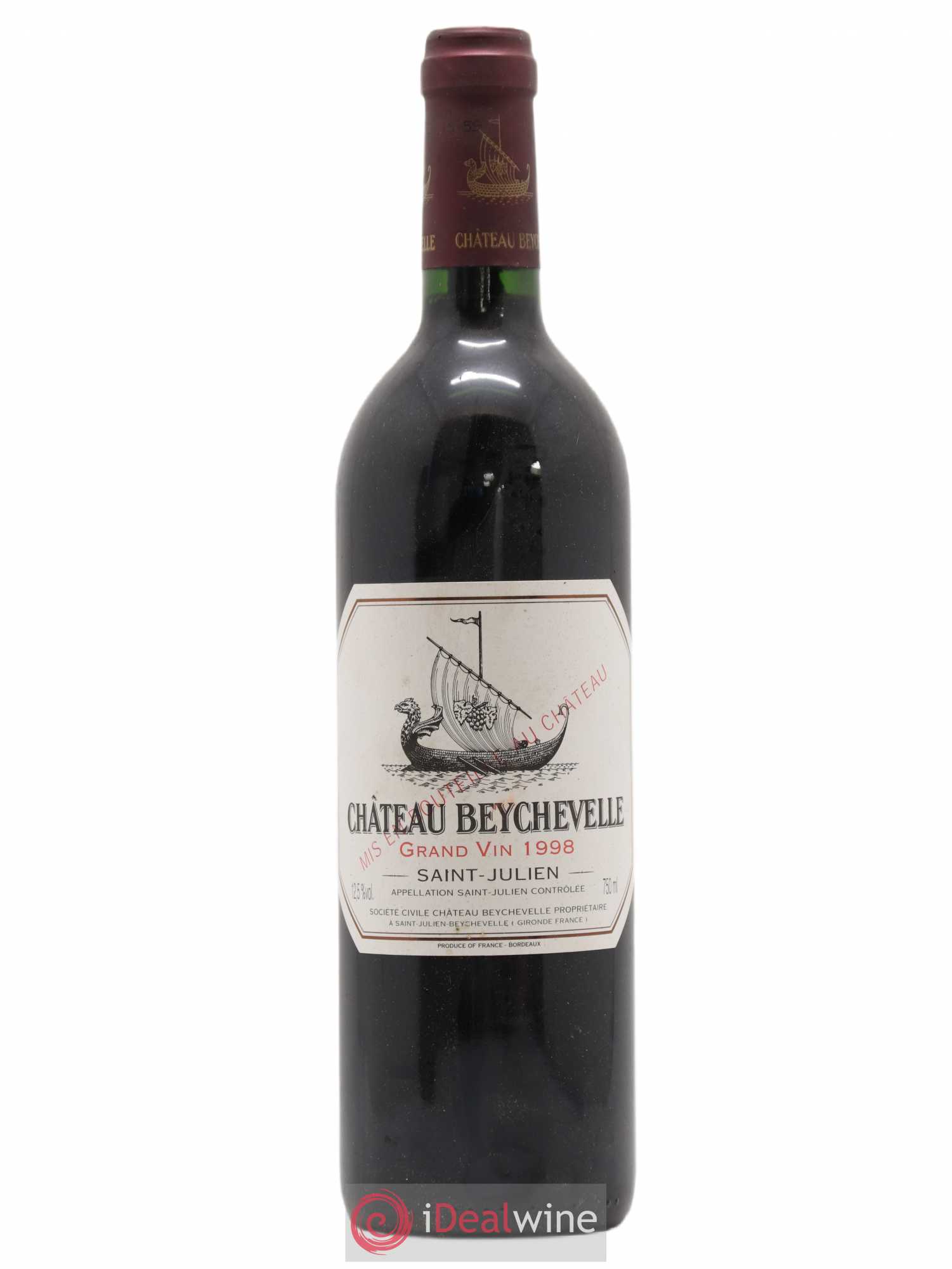 Château Beychevelle 4ème Grand Cru Classé 1998 - Lot de 1 bouteille - 0