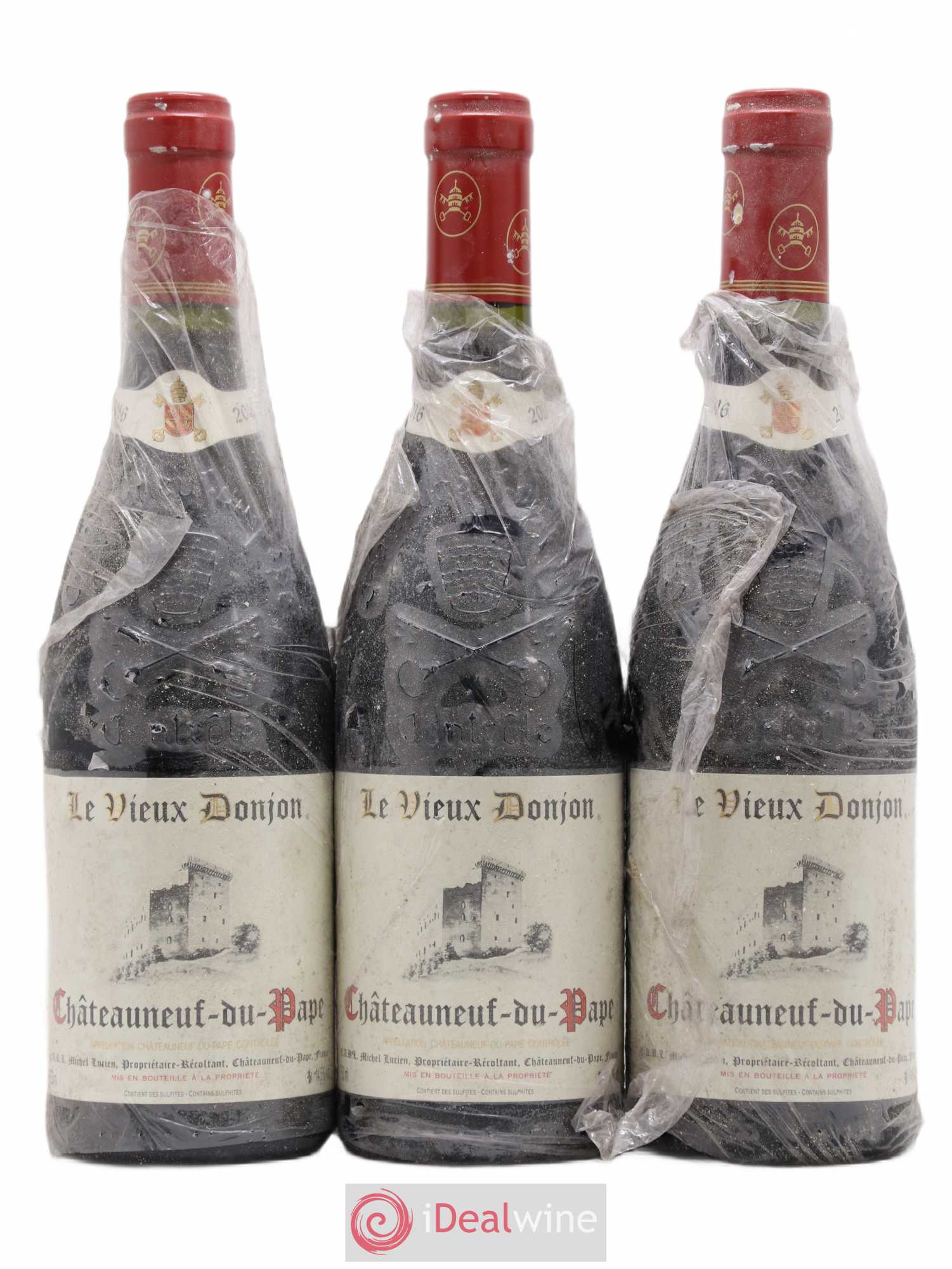 Châteauneuf-du-Pape Le Vieux Donjon Michel Lucien 2016 - Lot de 3 bouteilles - 0
