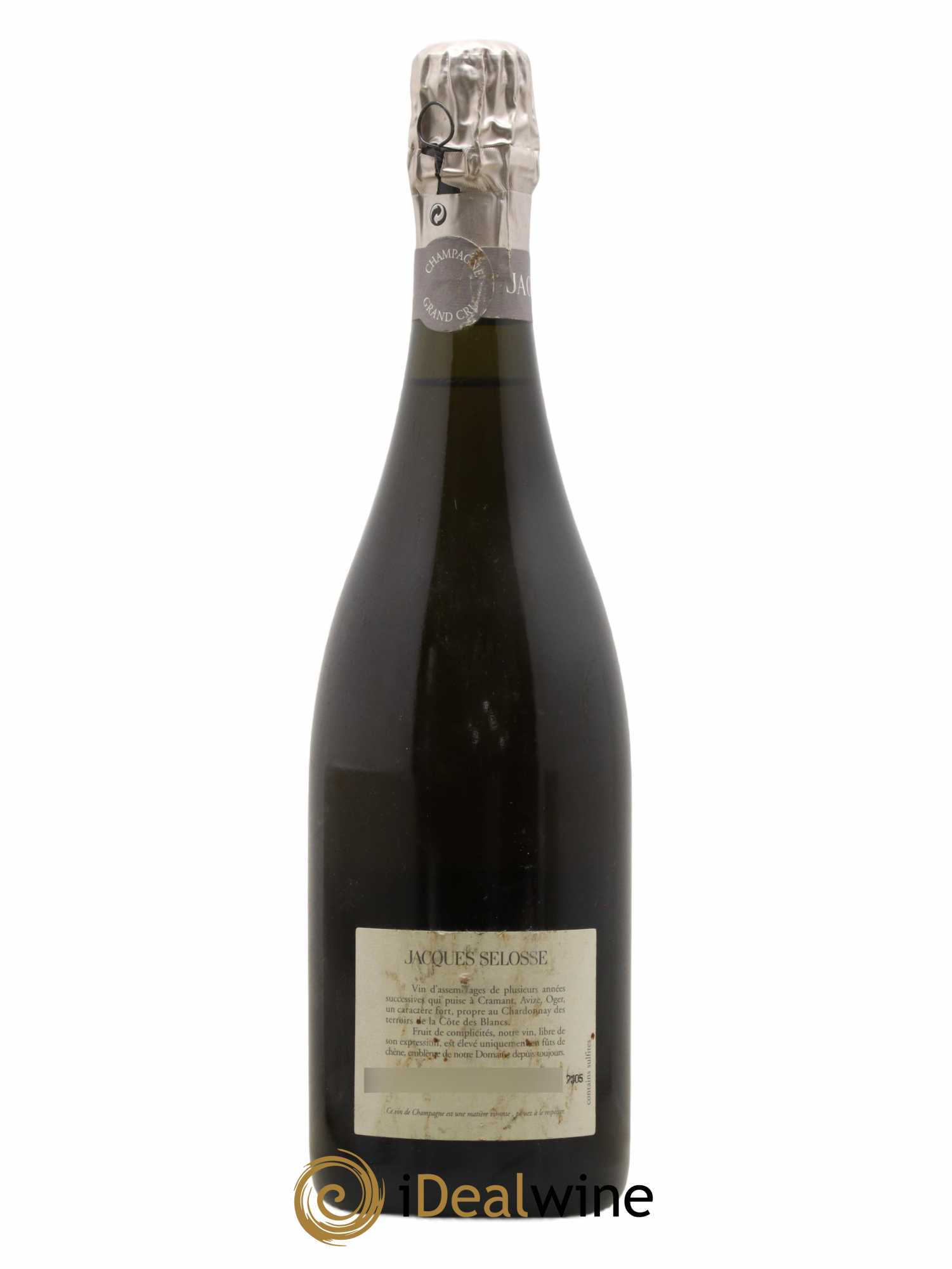 Blanc de Blancs Grand Cru Extra-Brut Jacques Selosse - Lot de 1 bouteille - 1