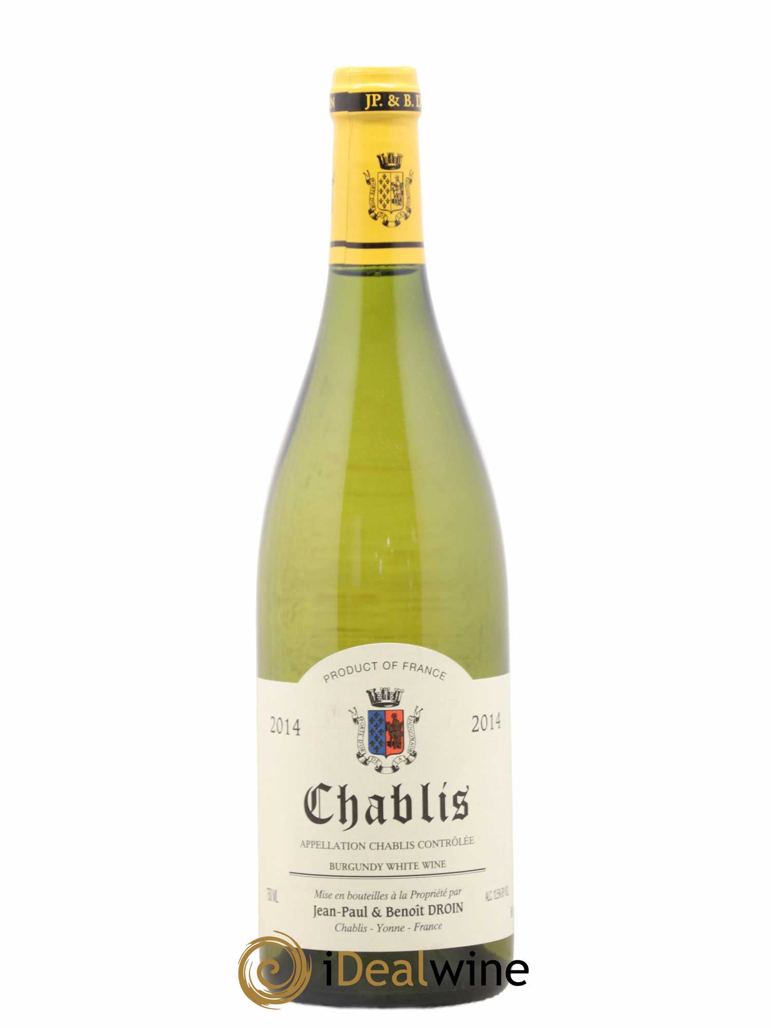 Chablis Jean-Paul & Benoît Droin (Domaine) 2014 - Lot de 1 bouteille - 0