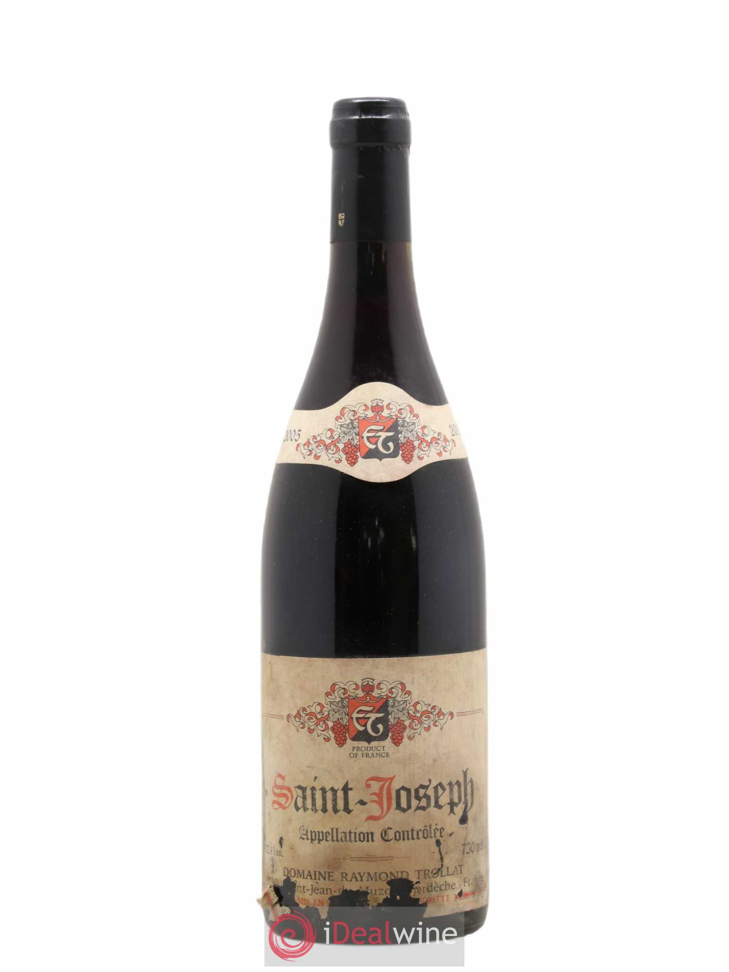 Saint-Joseph Raymond Trollat 2005 - Lot de 1 bouteille - 0