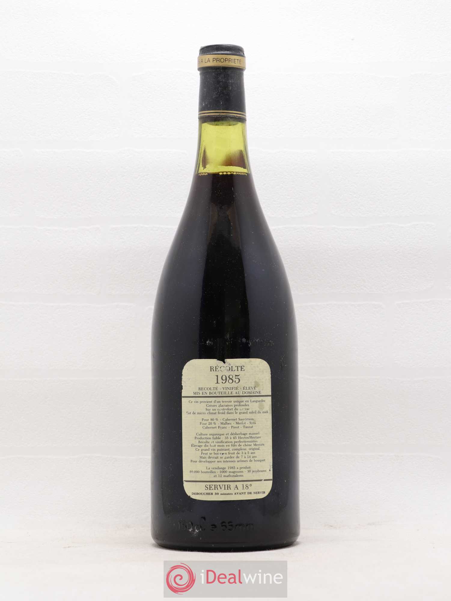 Saint-Guilhem-le-Désert - Cité d'Aniane Mas Daumas Gassac Famille Guibert de La Vaissière 1985 - Lot de 1 magnum - 1