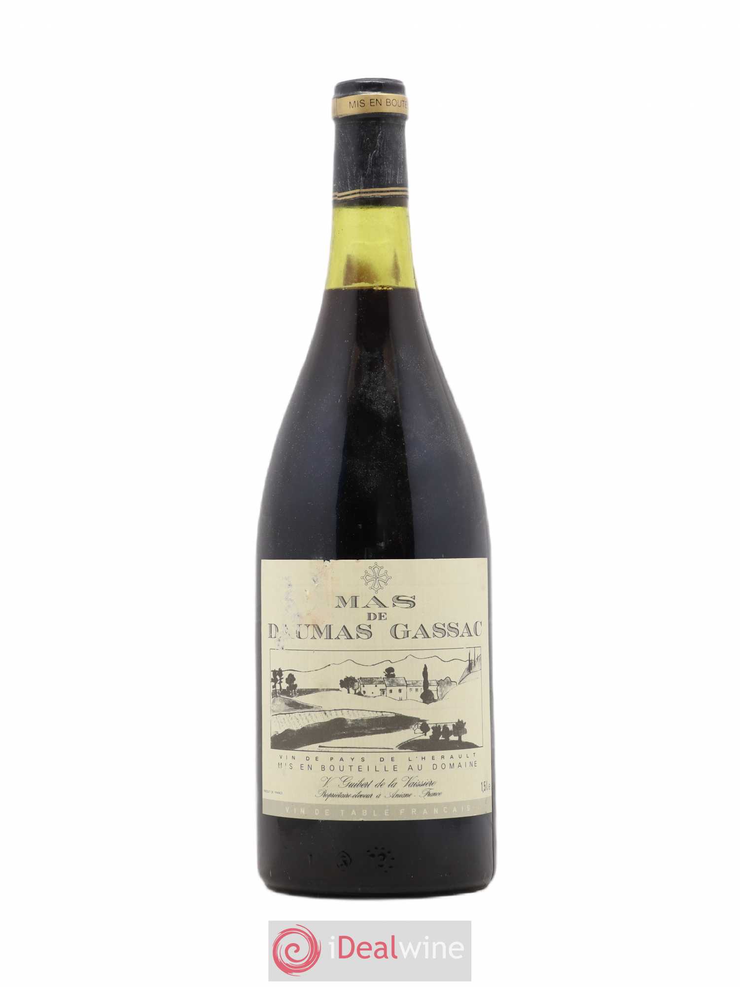 Saint-Guilhem-le-Désert - Cité d'Aniane Mas Daumas Gassac Famille Guibert de La Vaissière 1985 - Lot de 1 magnum - 0